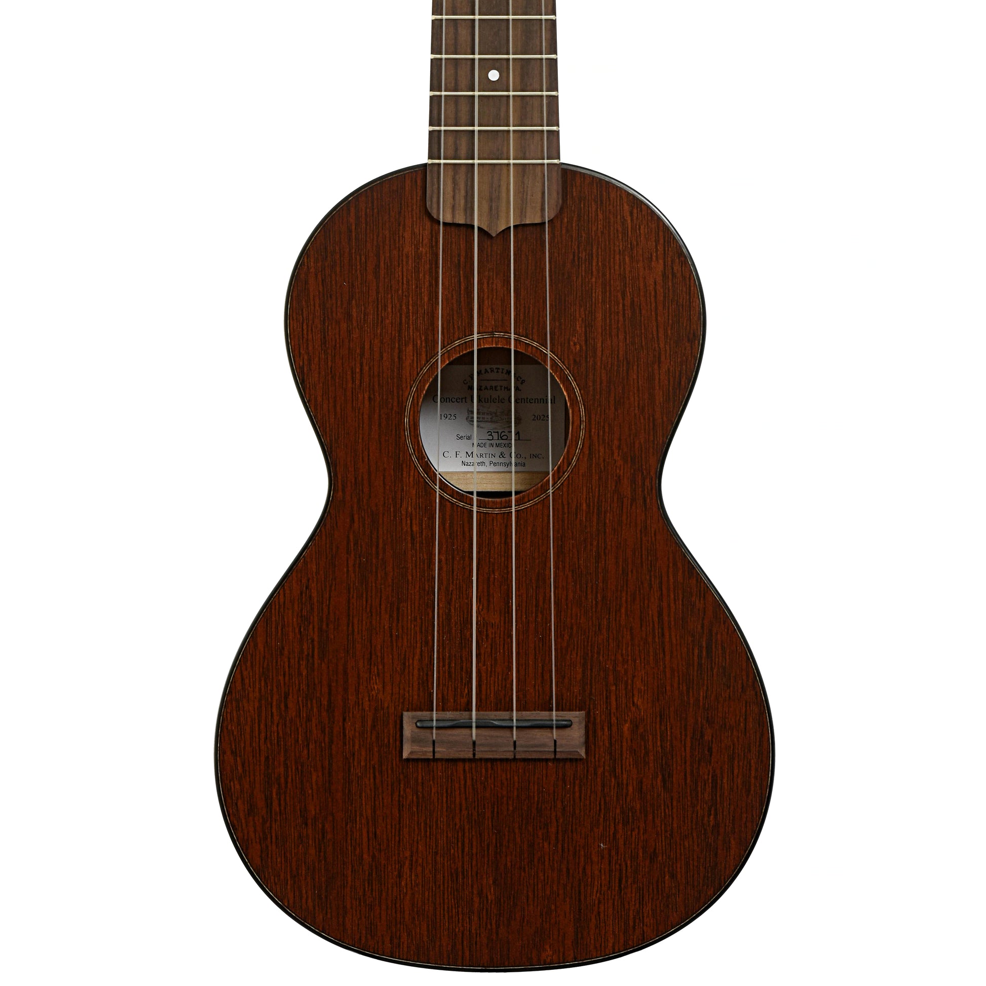 Front of Martin Centennial Concert Ukulele