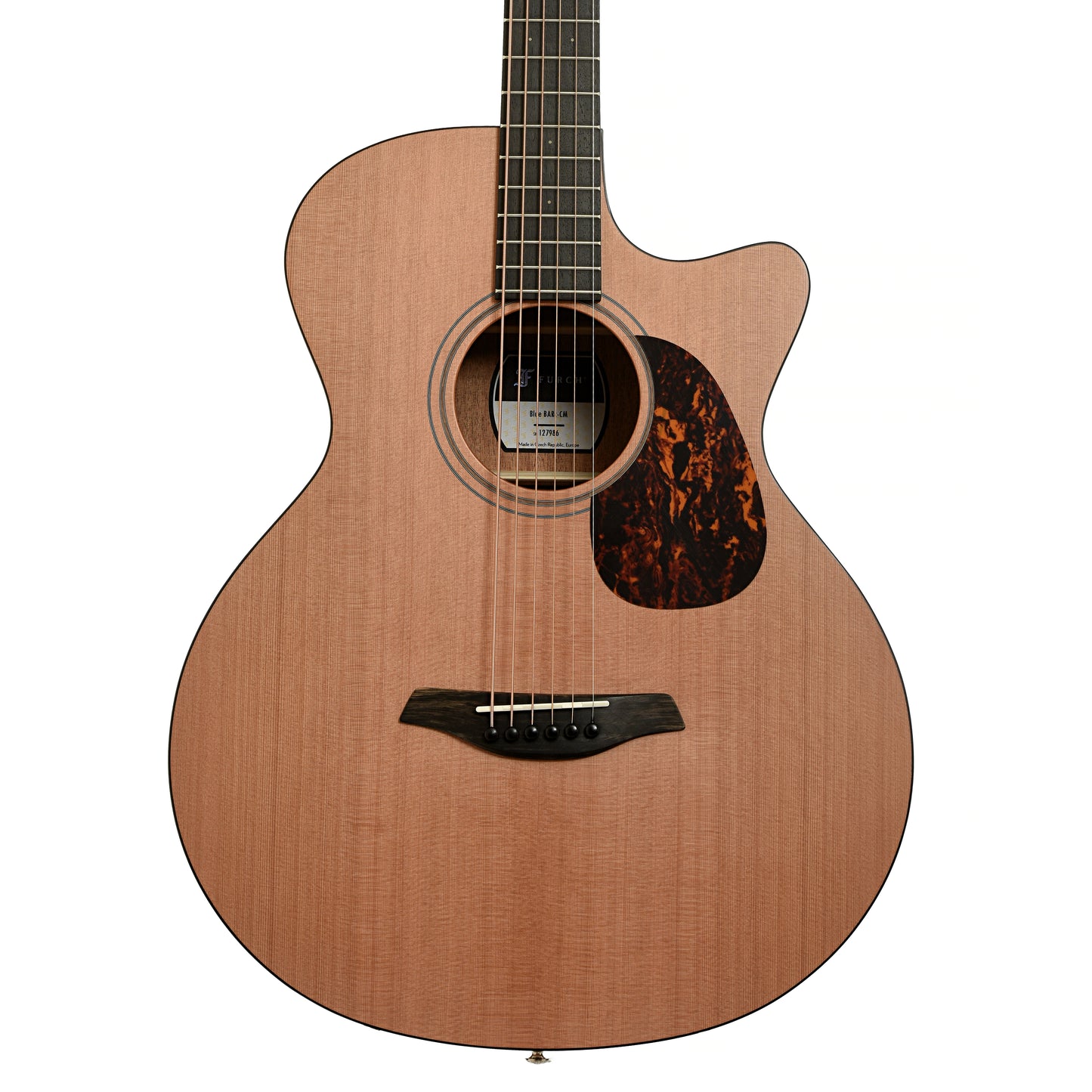 Front of Furch Blue BARc-CM Baritone Acoustic Guitar 