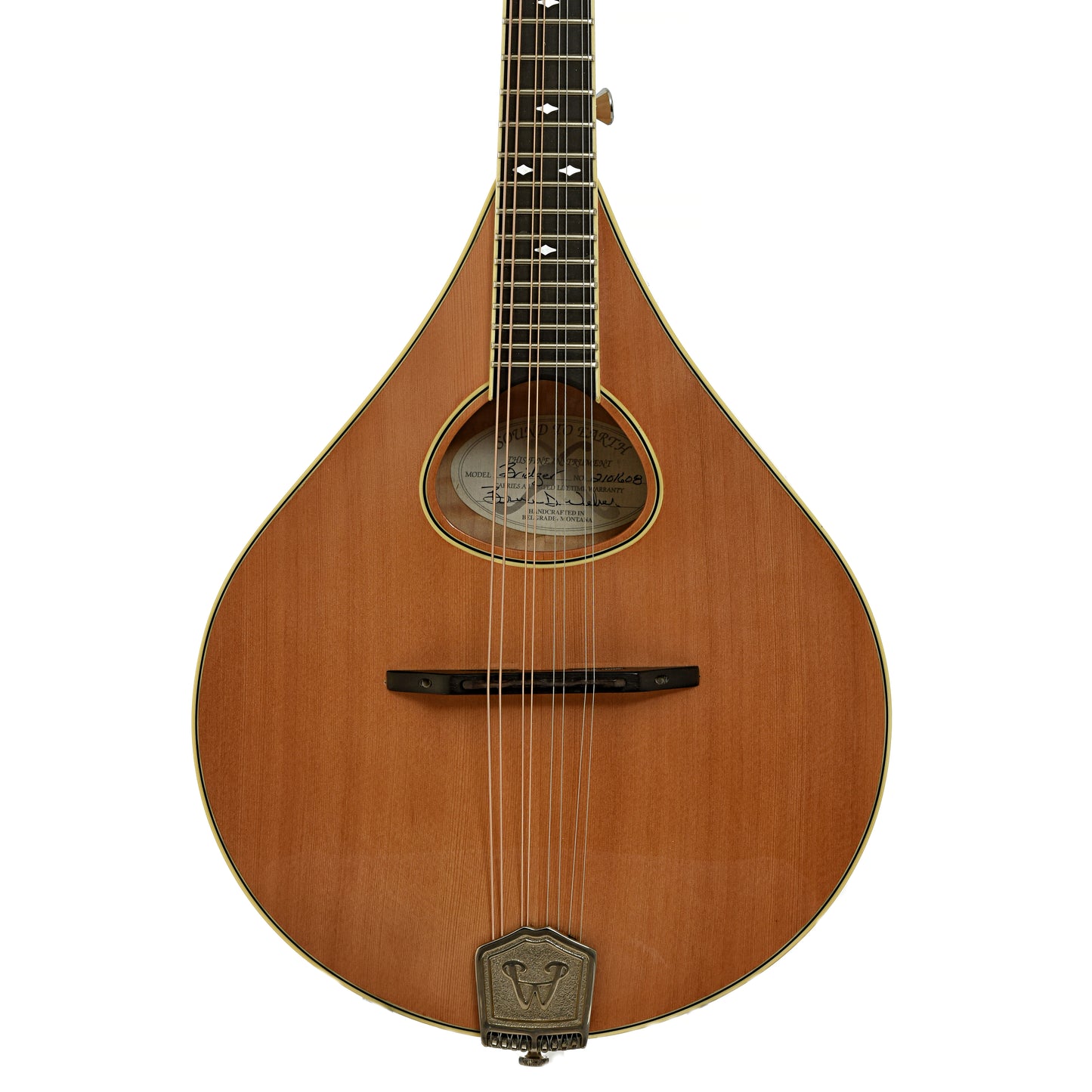 Frotn of Weber Bridger A-Style Mandolin 
