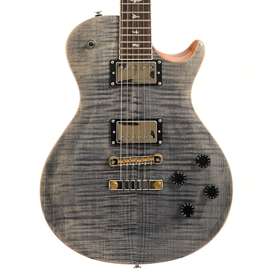 Front of PRS SE McCarty 594 Singlecut Electric Guitar, Charcoal