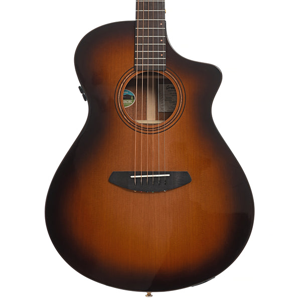Breedlove Organic Solo Pro Concert Edgeburst CE Red Cedar-African