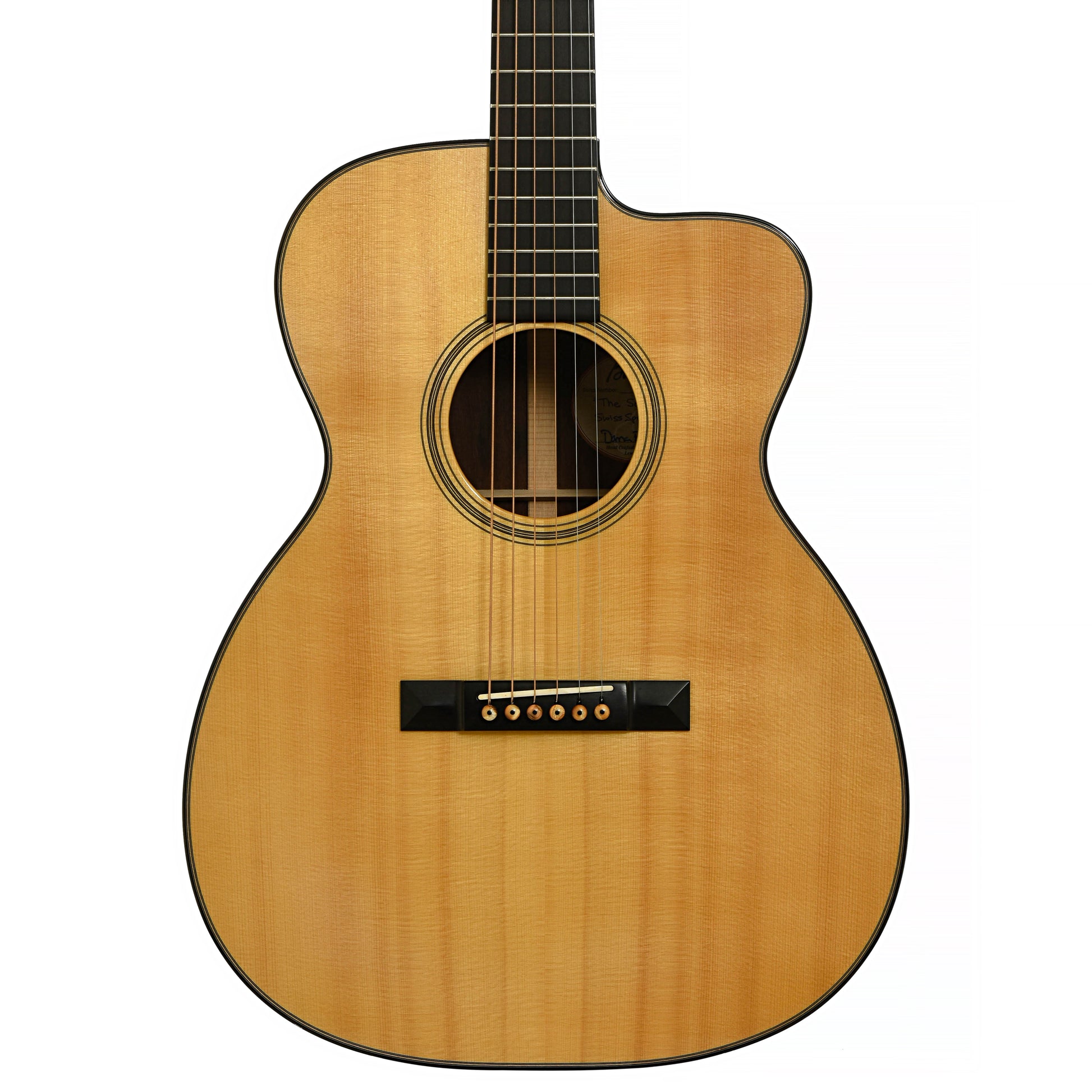 Front of Bourgeois The Soloist OMC Acoustic Guitar 