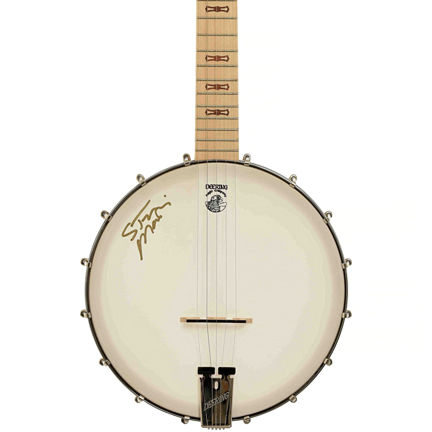 Front of Deering "The Crow" Open Back Banjo