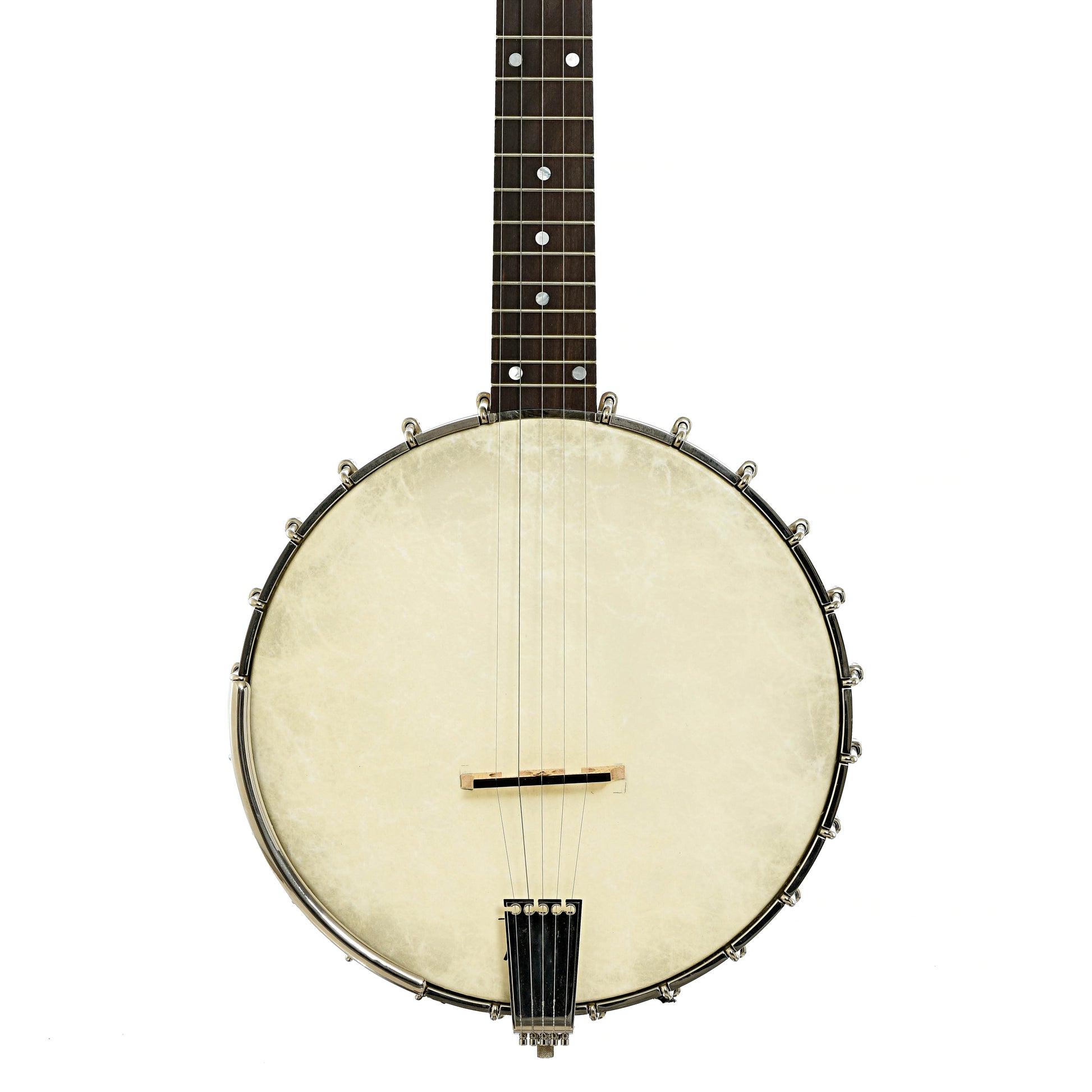 Front and side of Wildwood Minstrel Open Back Banjo