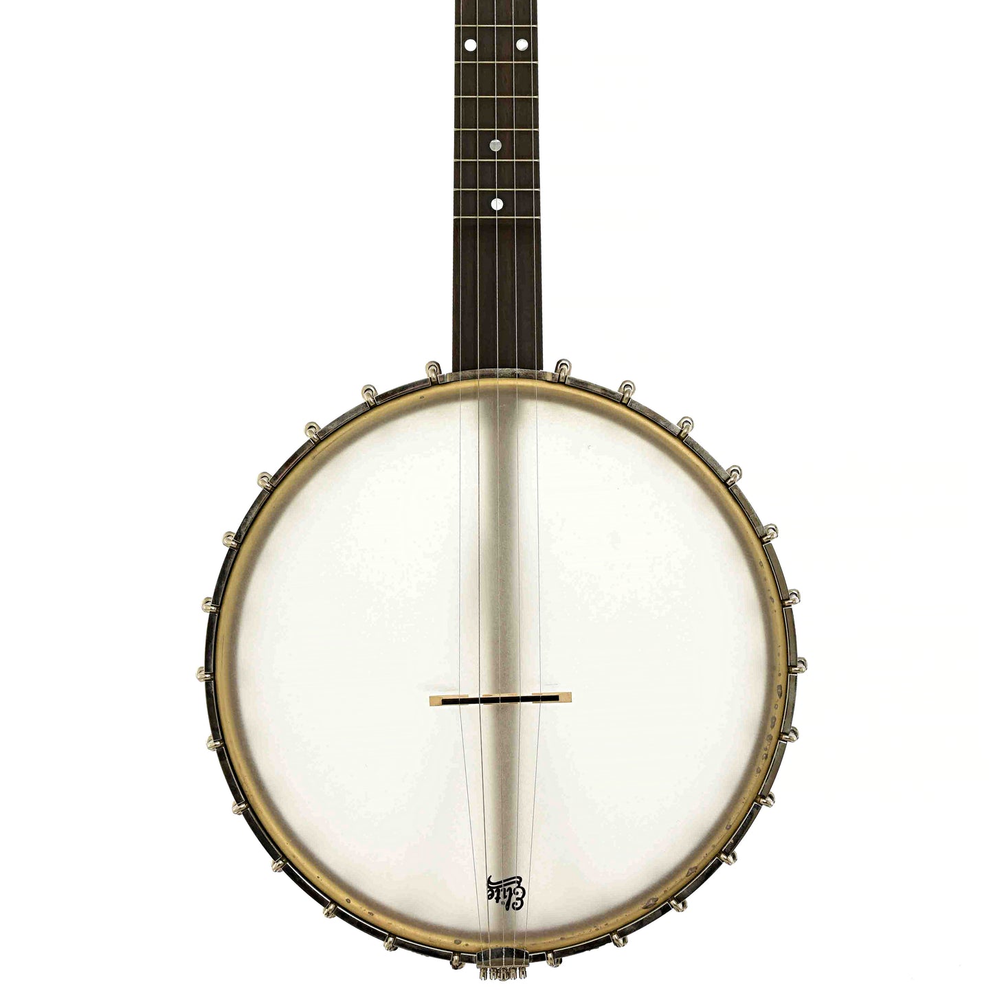 Front of Bart Reiter Round Peak Open Back Banjo