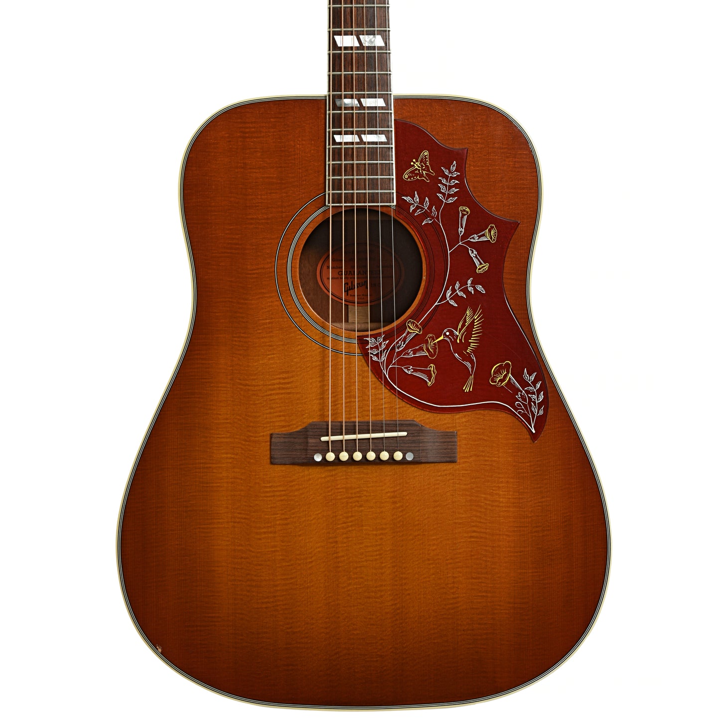 Front of Gibson Hummingbird 60's Authentic Acoustic Guitar