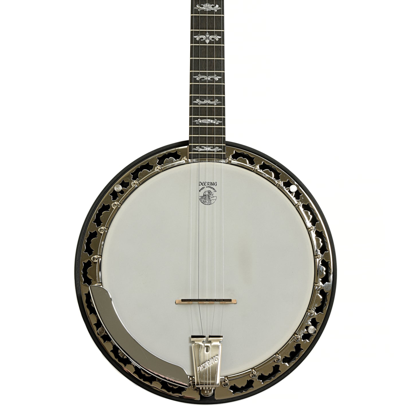 Front of Deering Eagle II Resonator Banjo 