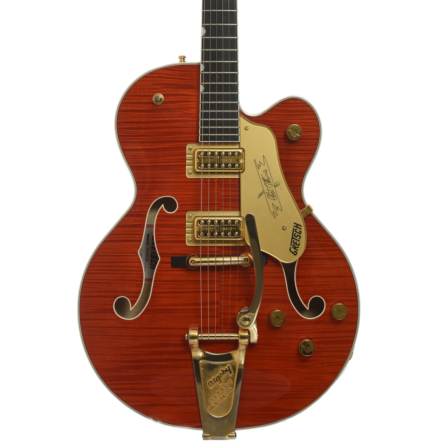 Front of Gretsch G6120TFM Players Edition Nashville Hollowbody Electric Guitar