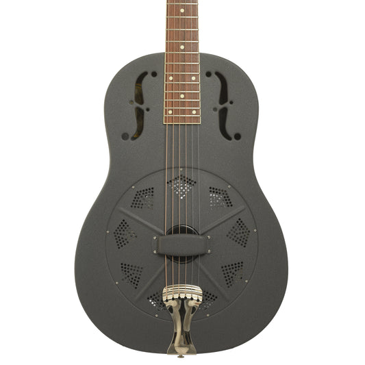 Front of National Delphi Roundneck Resonator Guitar 