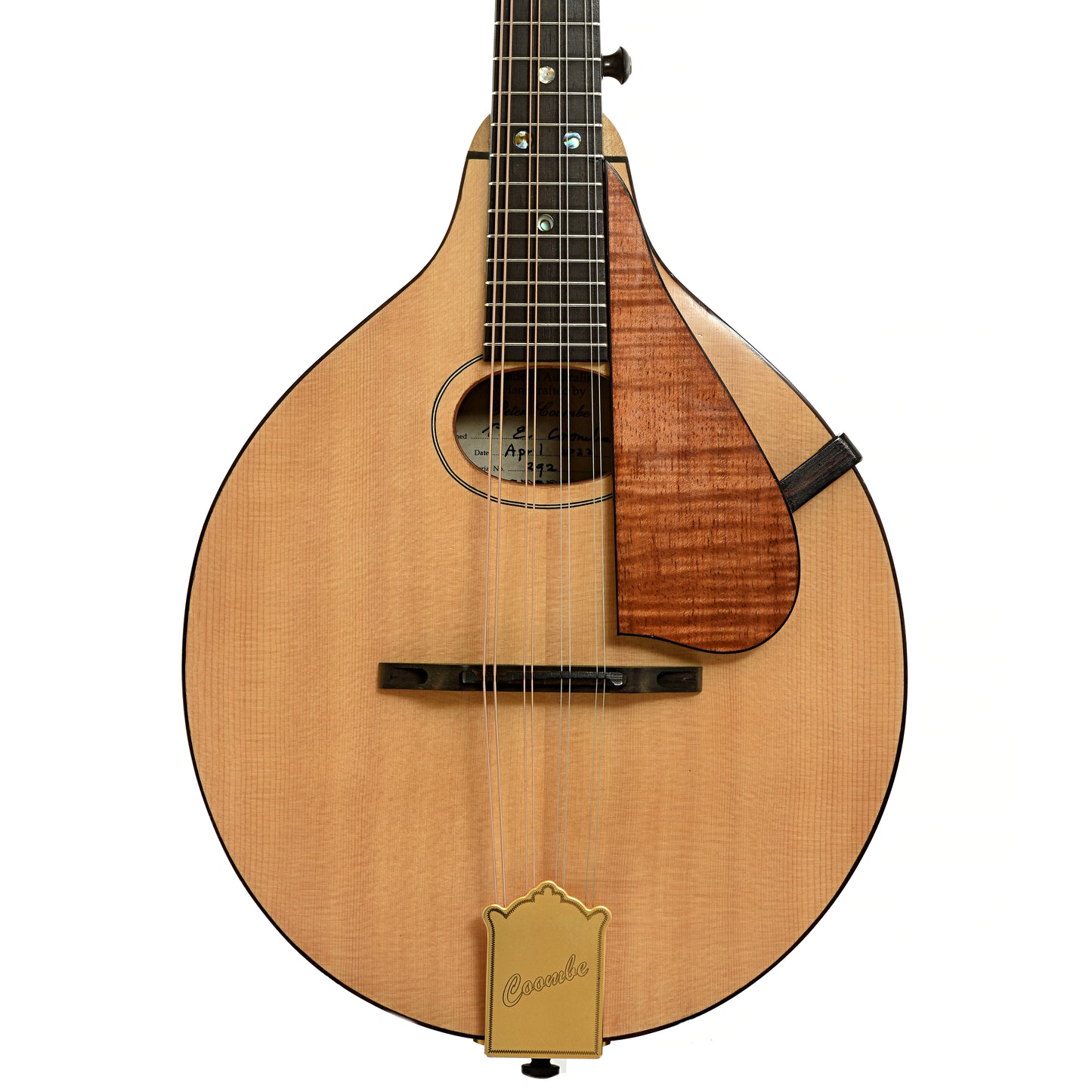 Front of Peter Coombe Custom A Mandolin