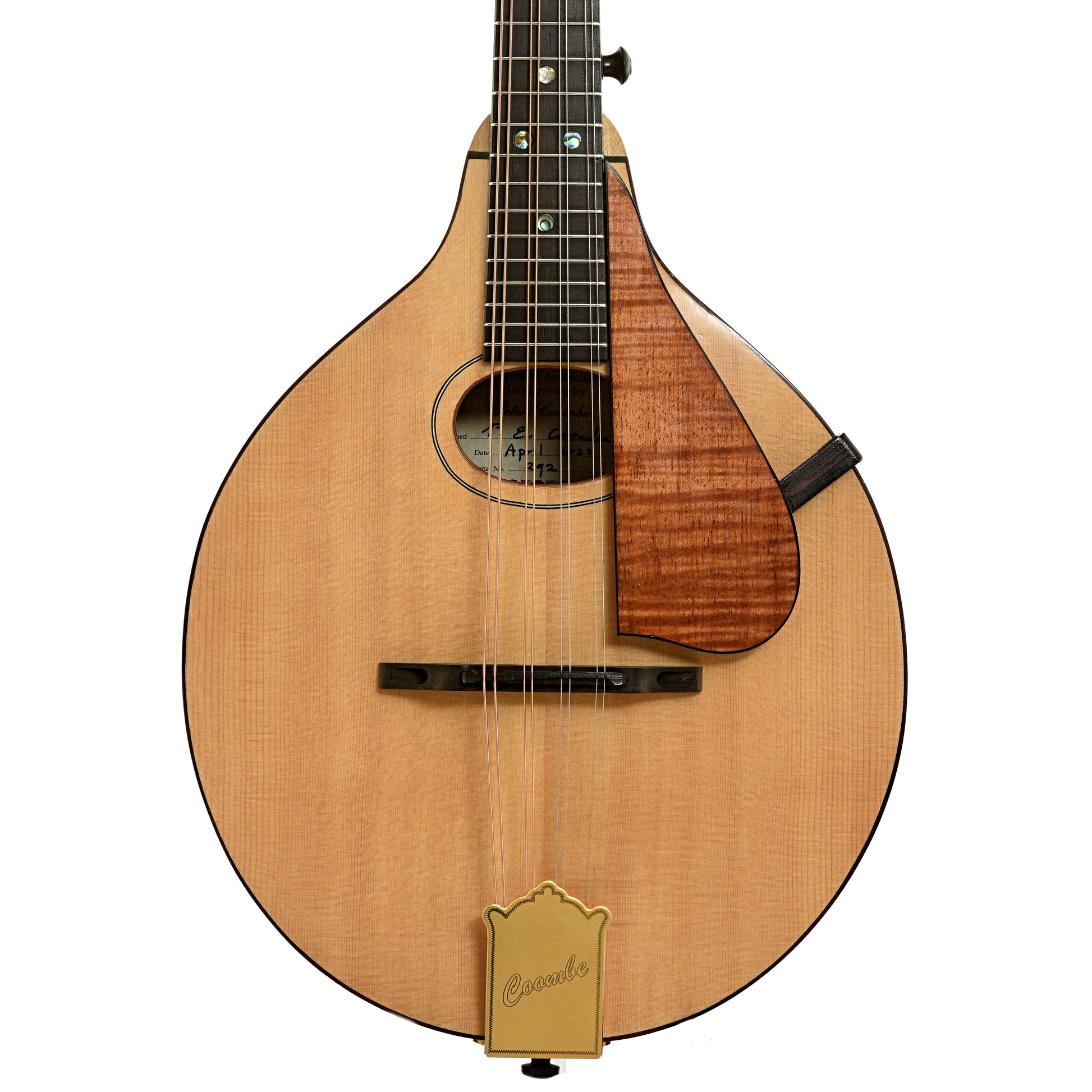 Front of Peter Coombe Custom A Mandolin