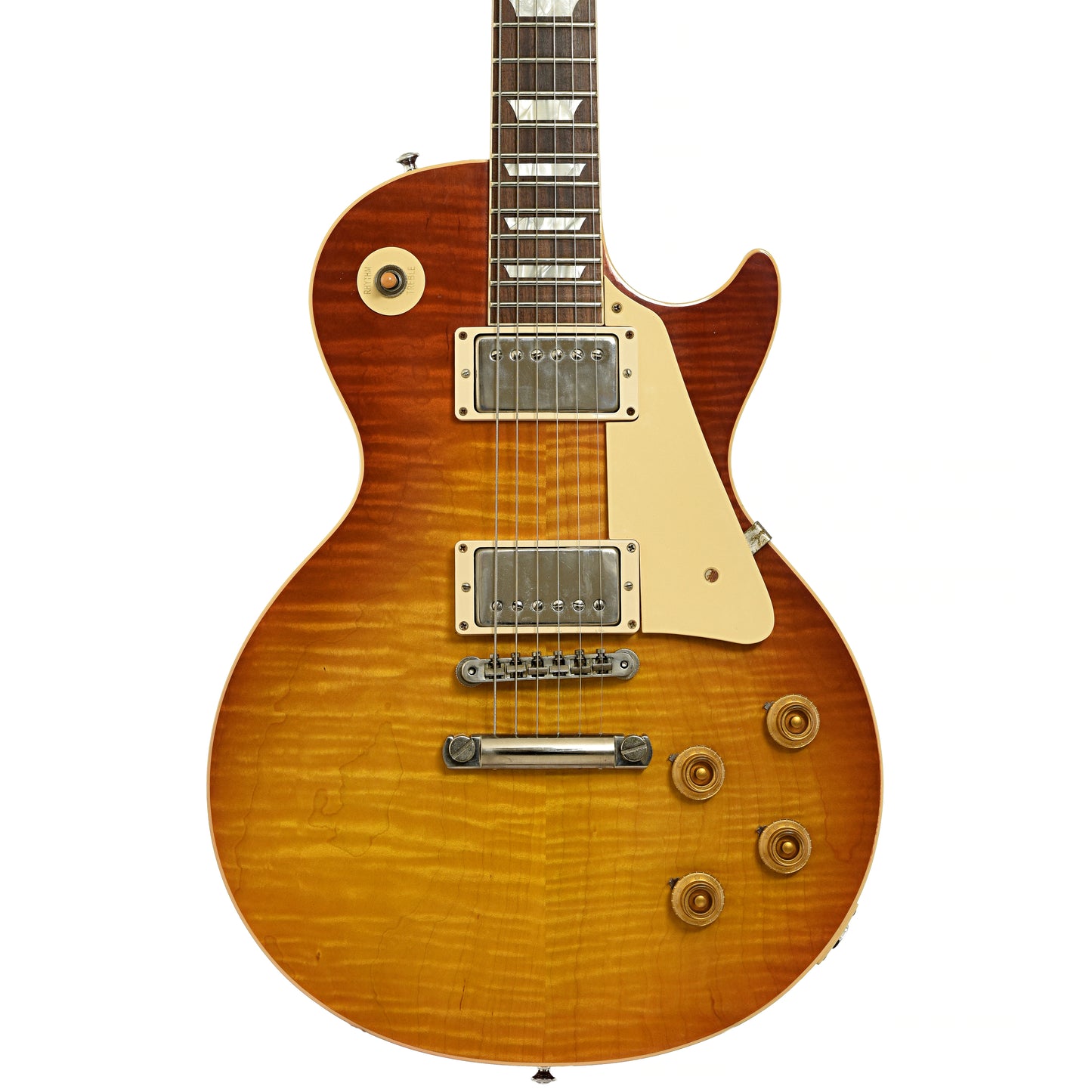 Front of Gibson Custom Shop 60th Anniversary '59 Les Paul Standard Reissue Electric Guitar 