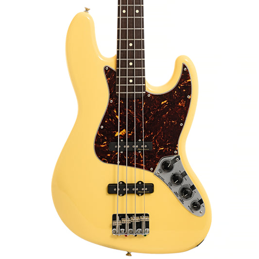 Front of Fender Deluxe Active Jazz Electric Bass 