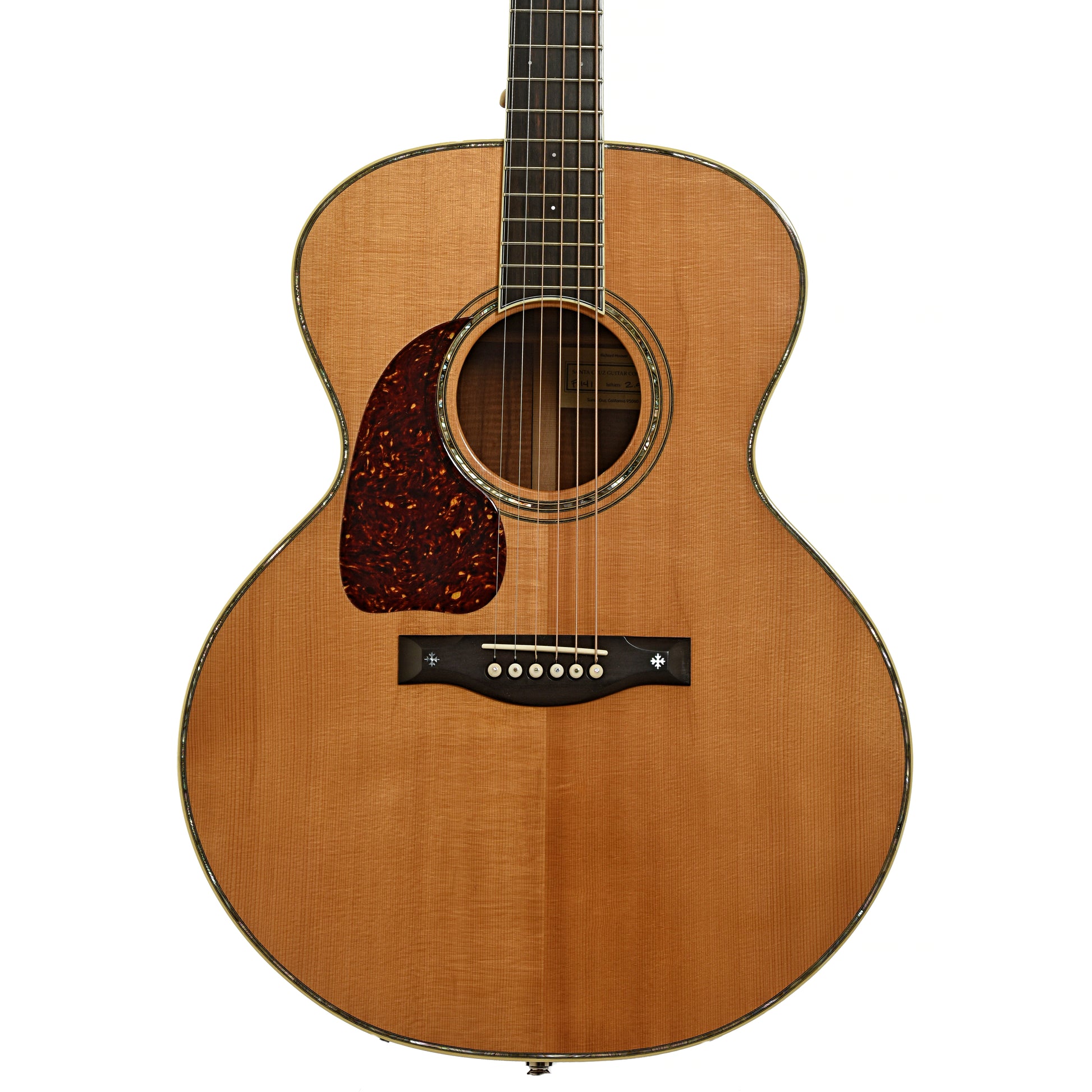 Front of Santa Cruz F Koa LH Acoustic Guitar 