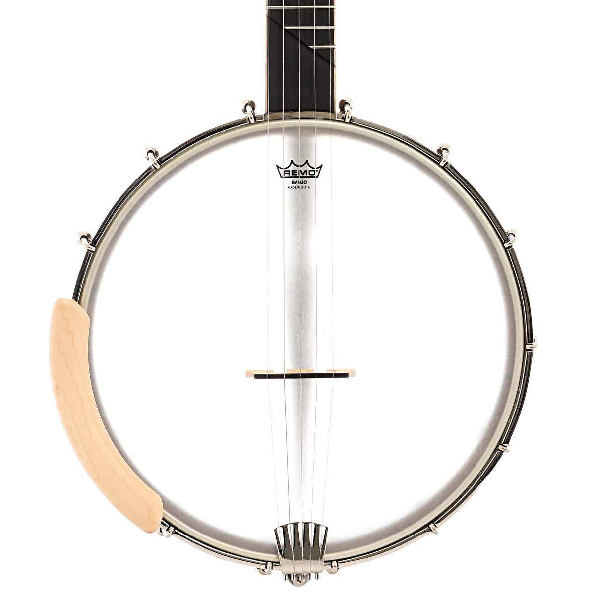 Front of Gold Tone HM-100 High Moon 12in Openback Banjo & Case, Shopworn