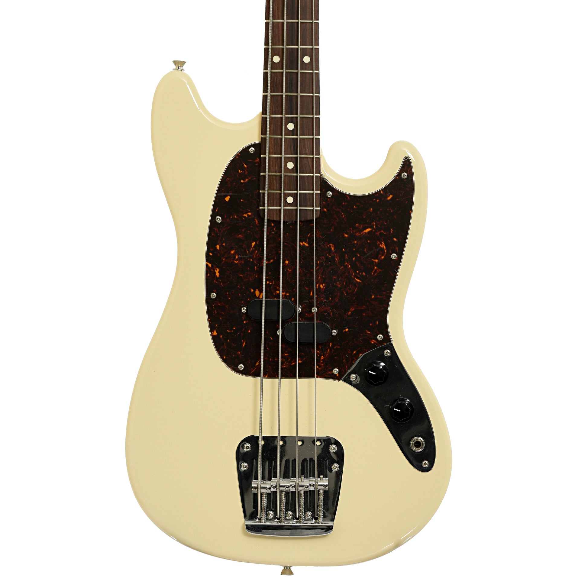 Front of Fender Mustang 4-String Electric Bass