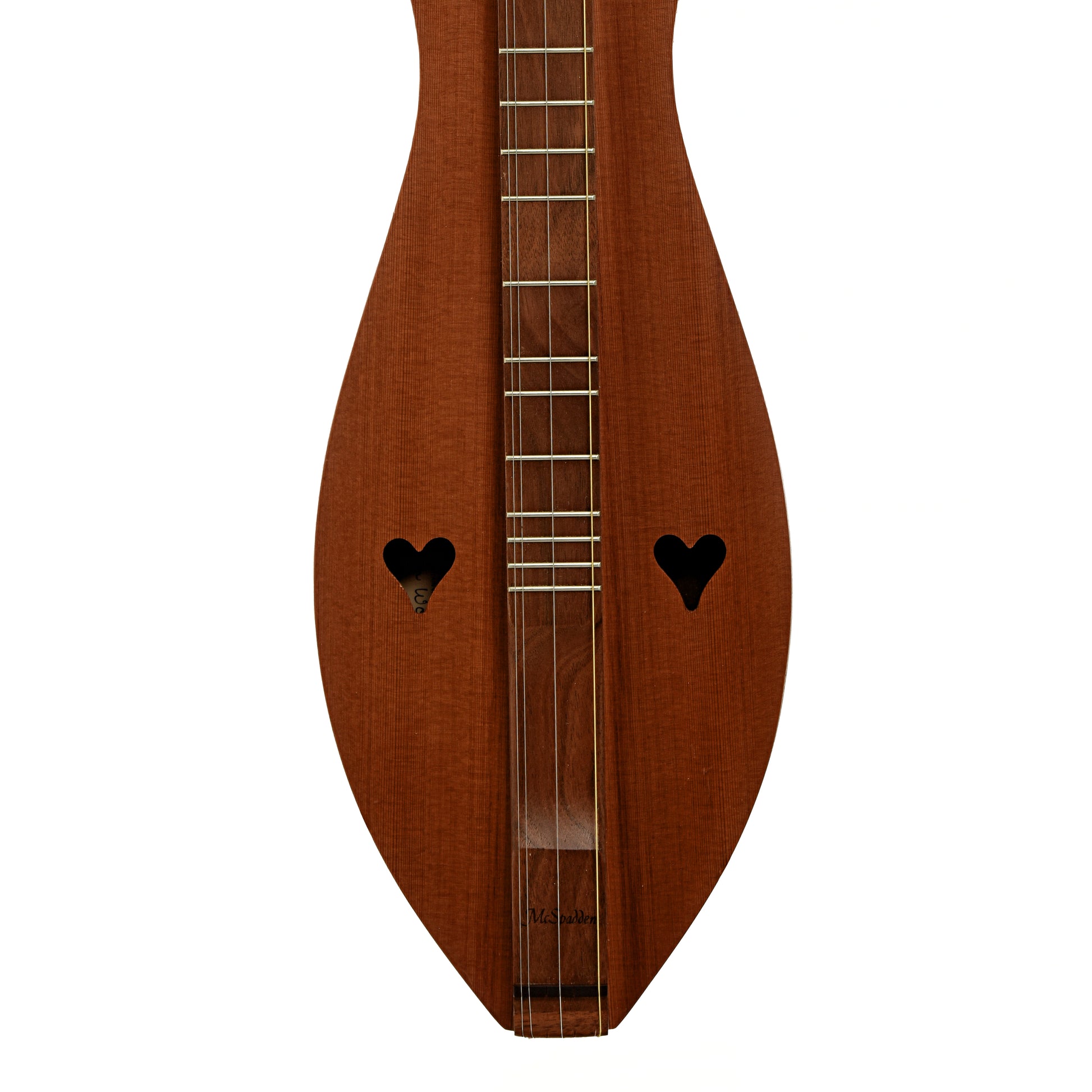Front of McSpadden 4FGWR Ginger Appalachian Dulcimer 