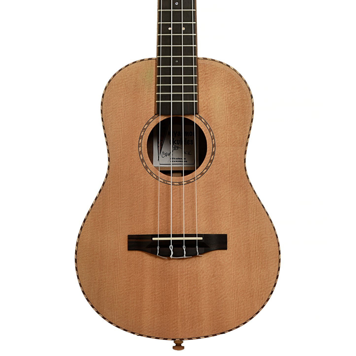 Front of Mya-Moe Mango Custom Tenor Ukulele