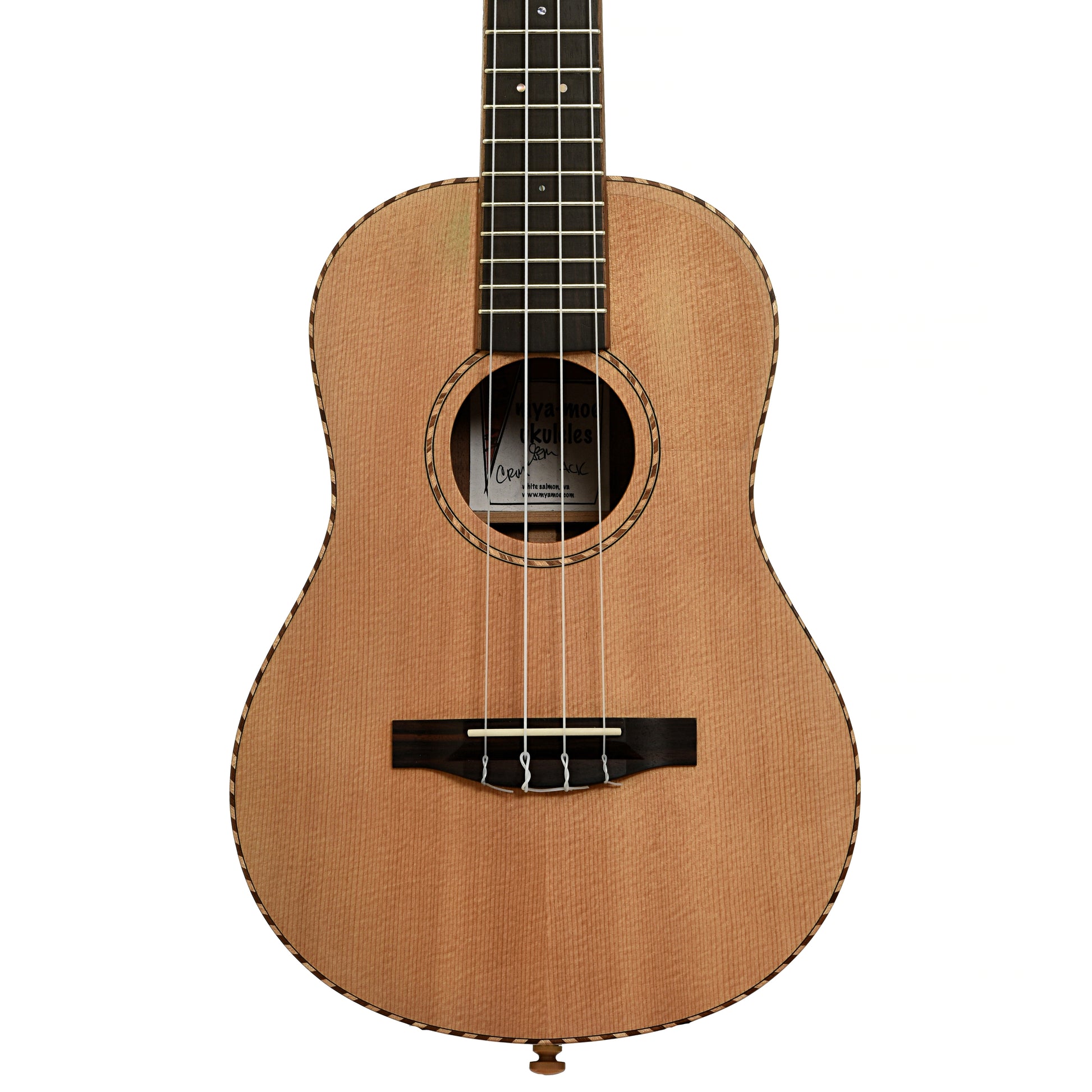 Front of Mya-Moe Mango Custom Tenor Ukulele