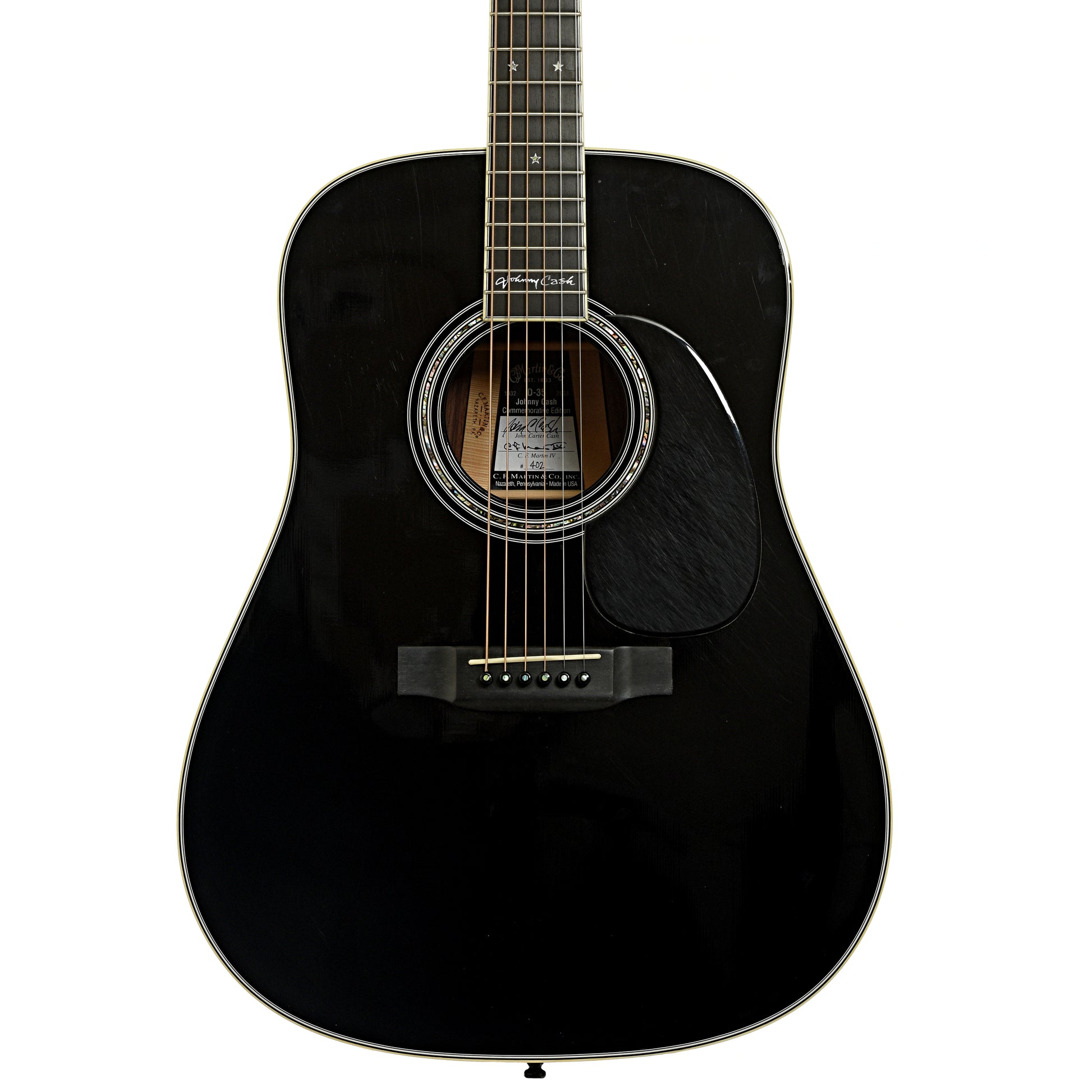 Front of Martin D-35JC Johnny Cash Acoustic Guitar