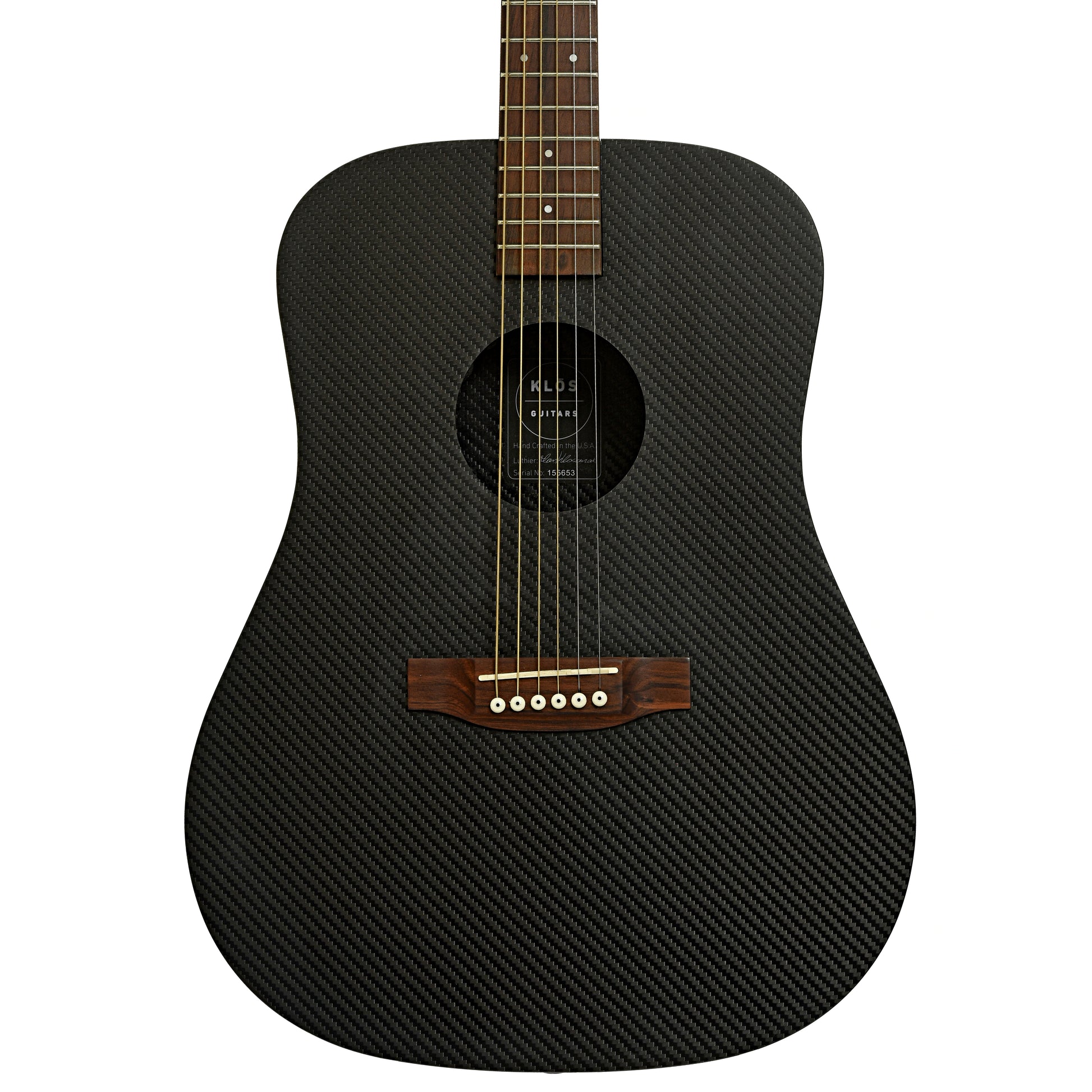 Front of Klos Hybrid Dreadnought Acoustic Guitar