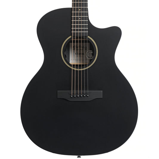 Front of Martin GPC-X1E Black Acoustic Guitar