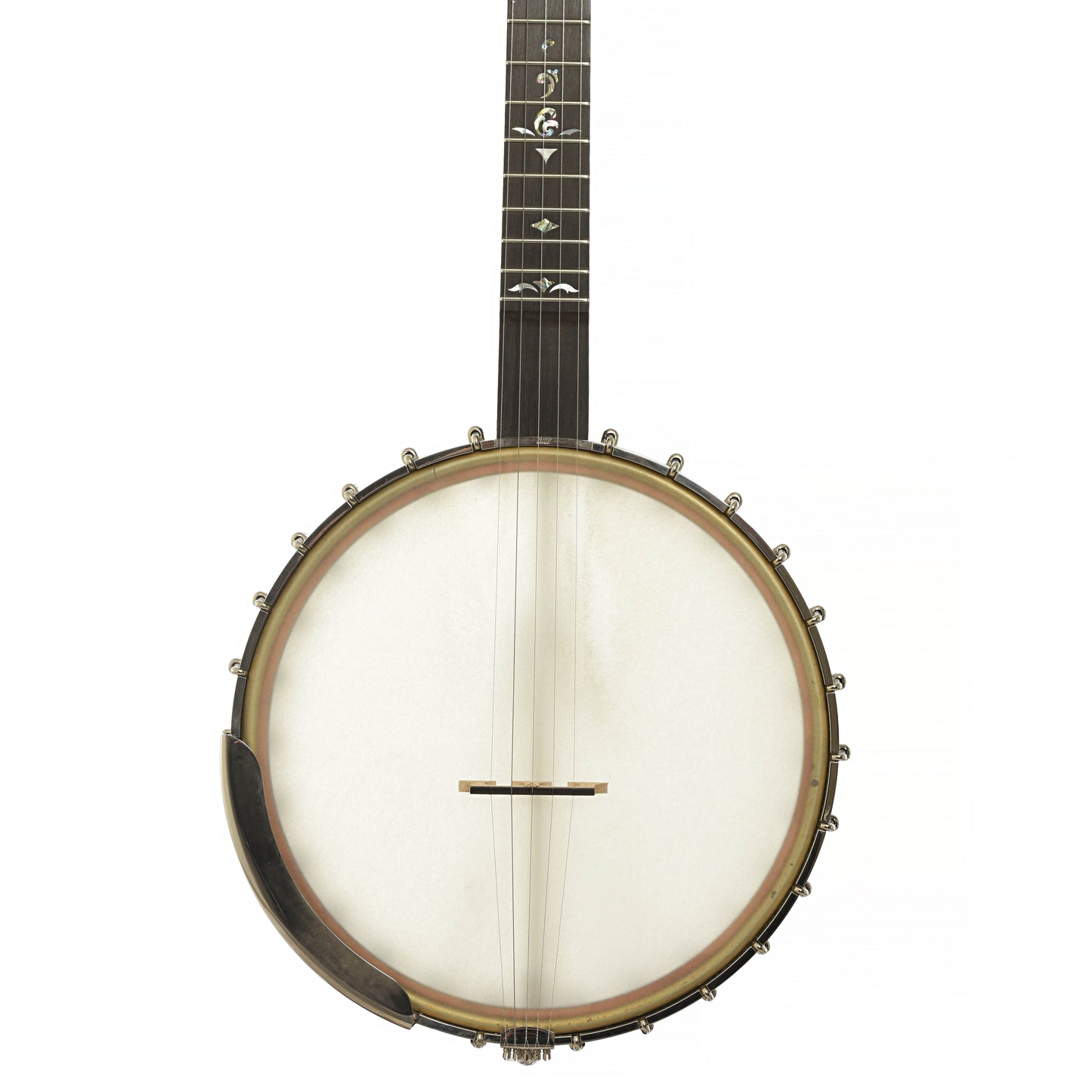 Front of Ome Juniper Deluxe 12" Open Back Banjo