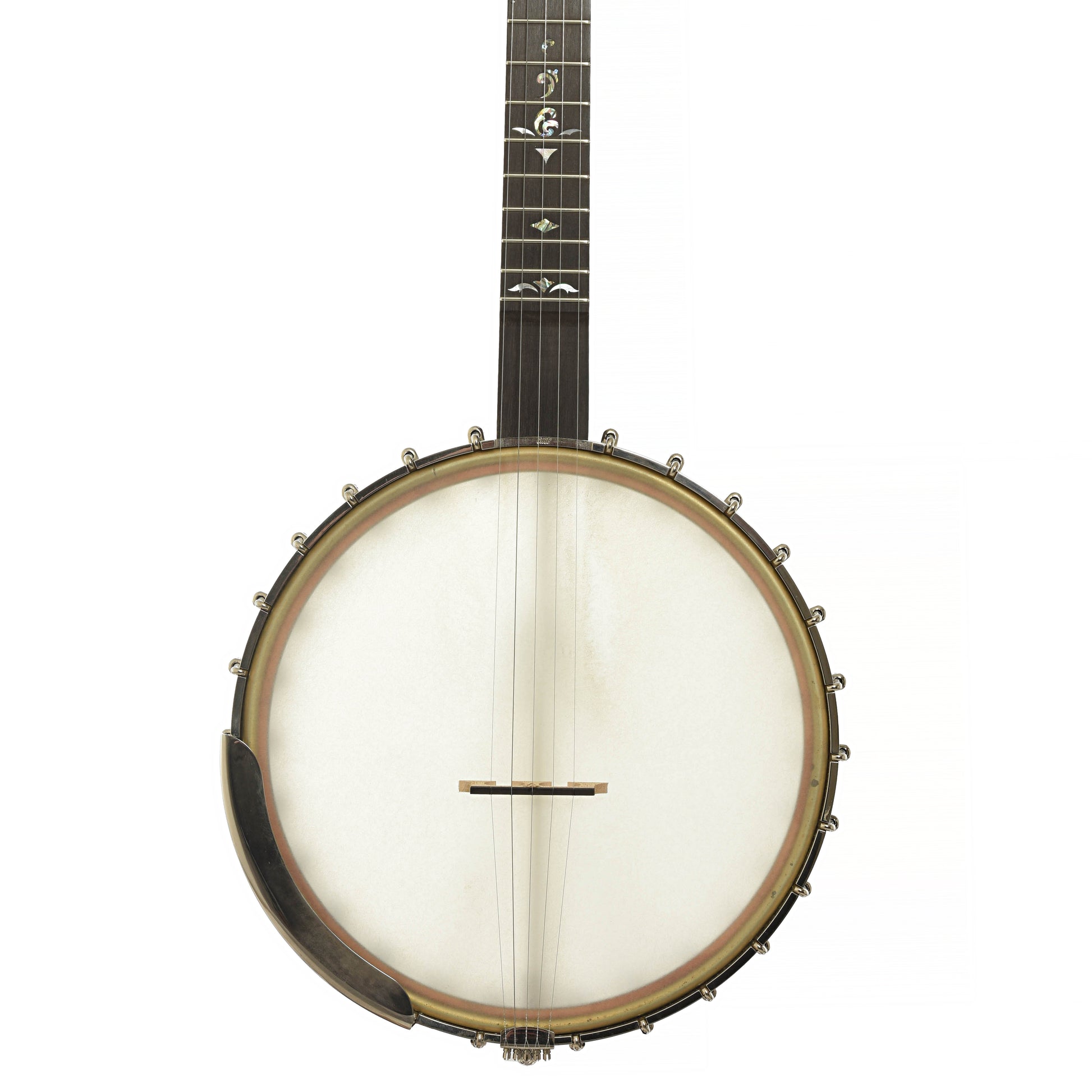 Front of Ome Juniper Deluxe 12" Open Back Banjo