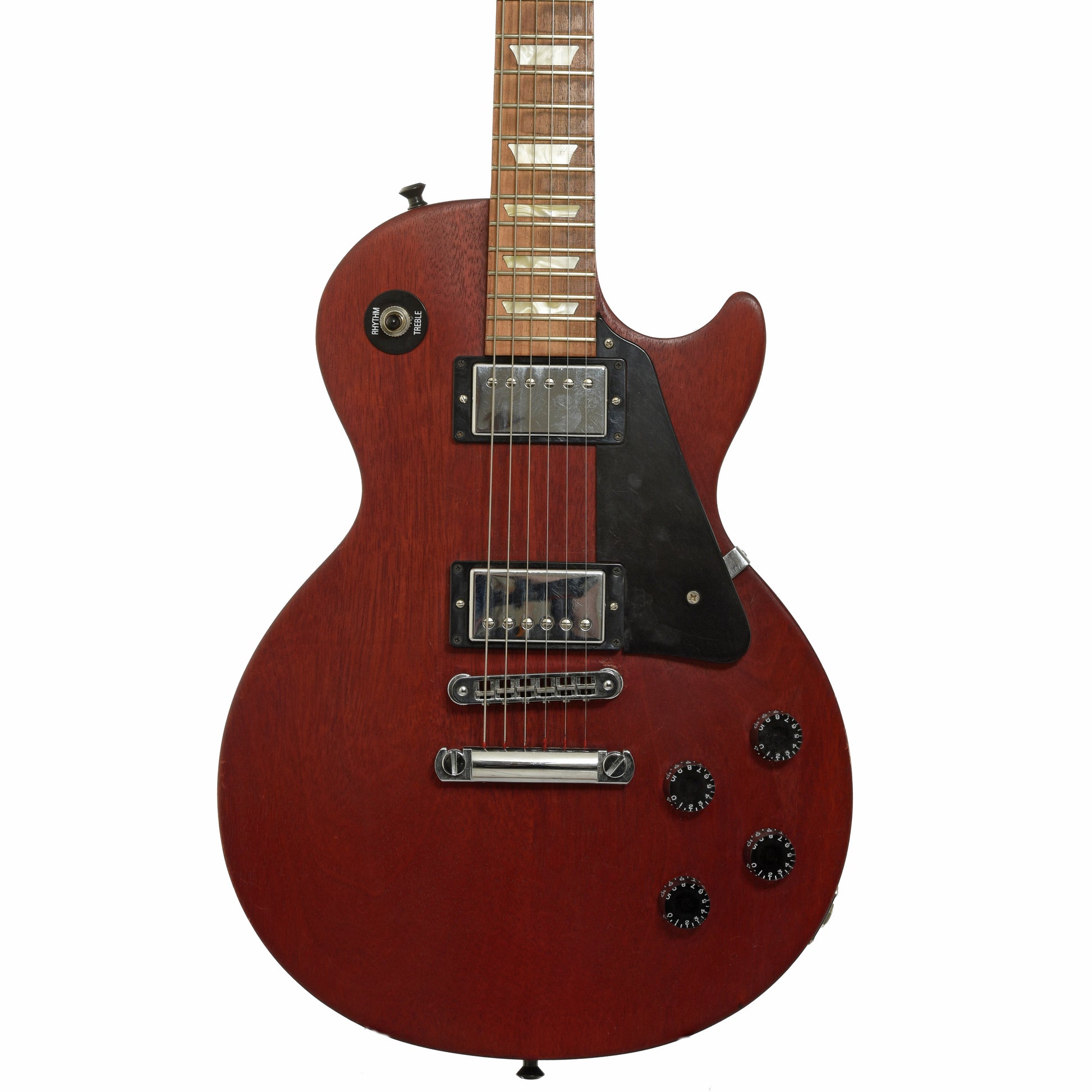 Front of Gibson Les Paul Studio Faded Electric Guitar