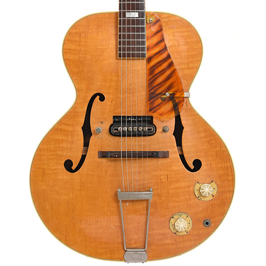Front of Epiphone Zephyr Hollow Body Electric Guitar (1940)