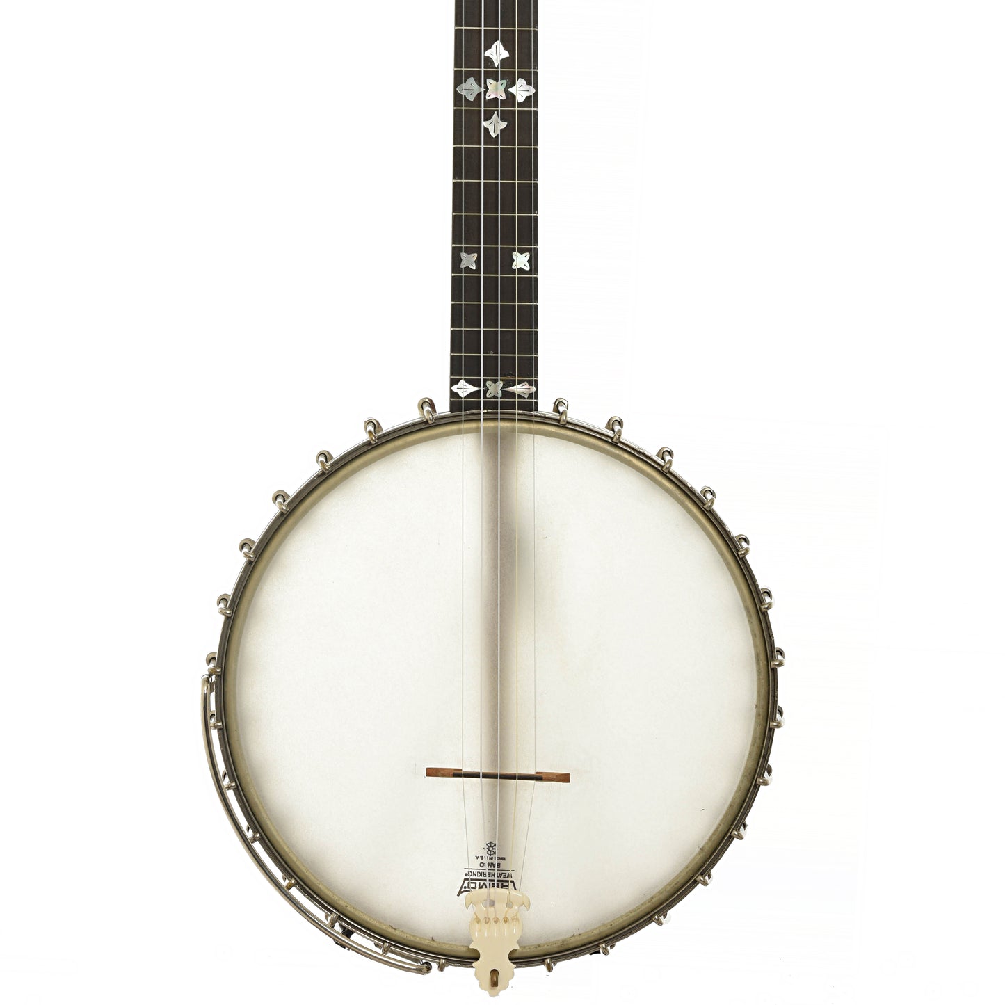Front of A.C. Fairbanks Special Electric Openback Banjo