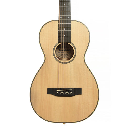 Front of Cirrus Walnut C Parlor Acoustic Guitar 