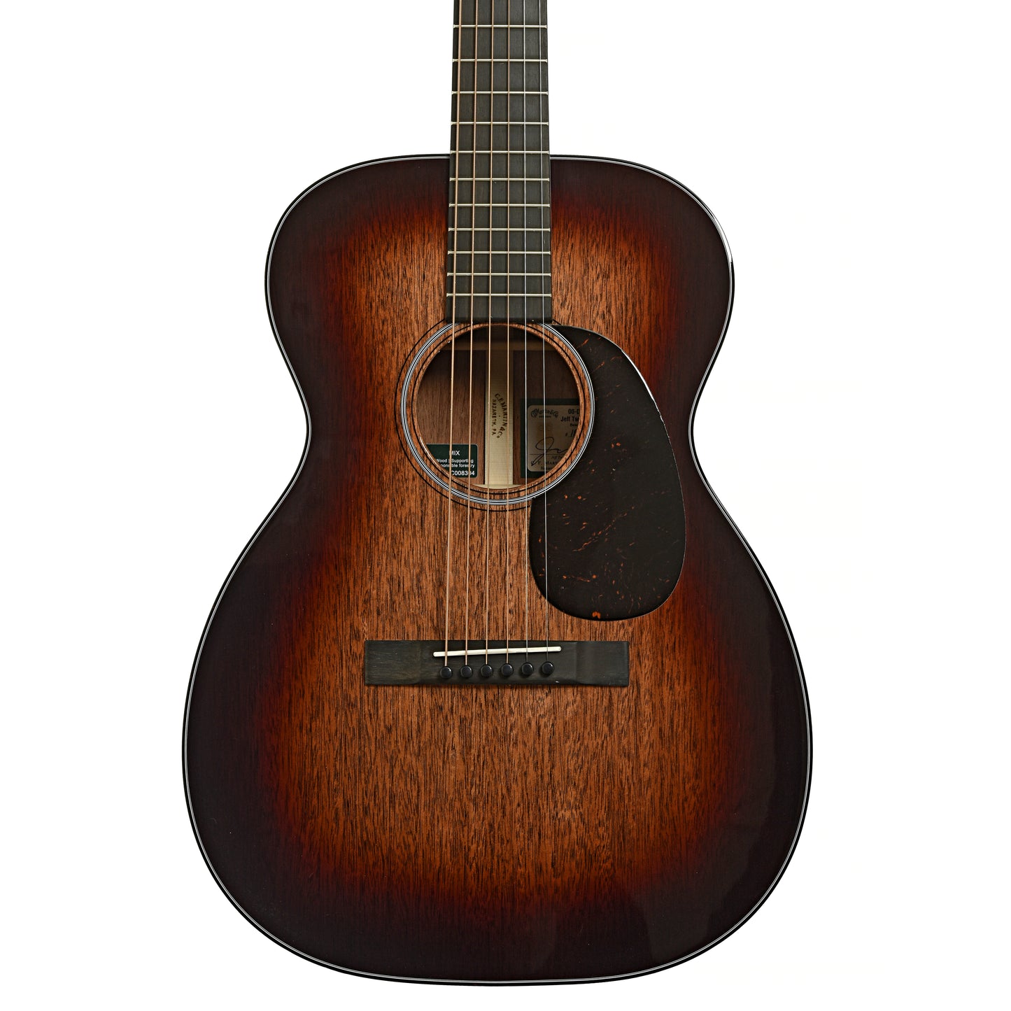 Front of Martin 00DB Jeff Tweedy Acoustic Guitar