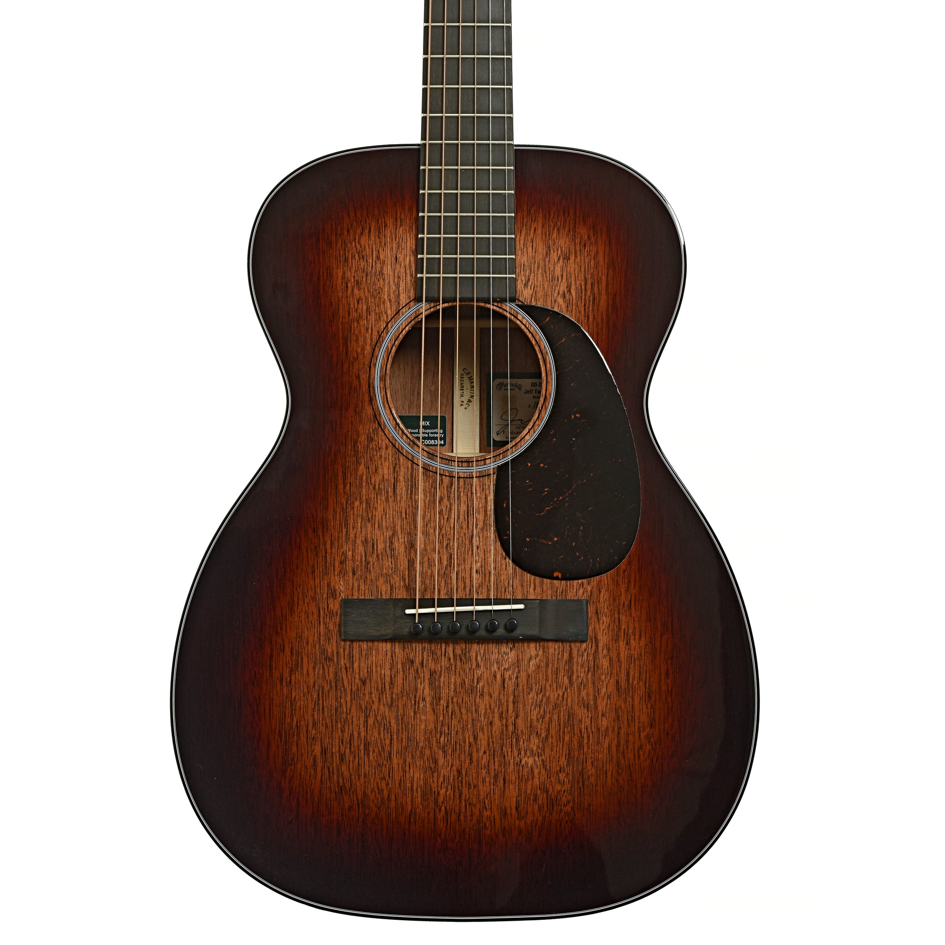 Front of Martin 00DB Jeff Tweedy Acoustic Guitar