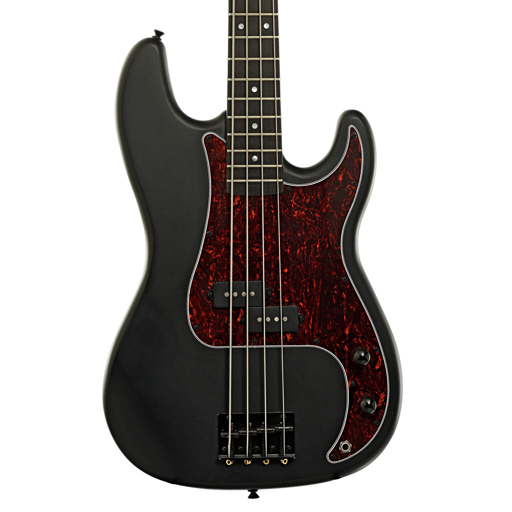 Front of Harley Benton PB-20 SBK Electric Bass 