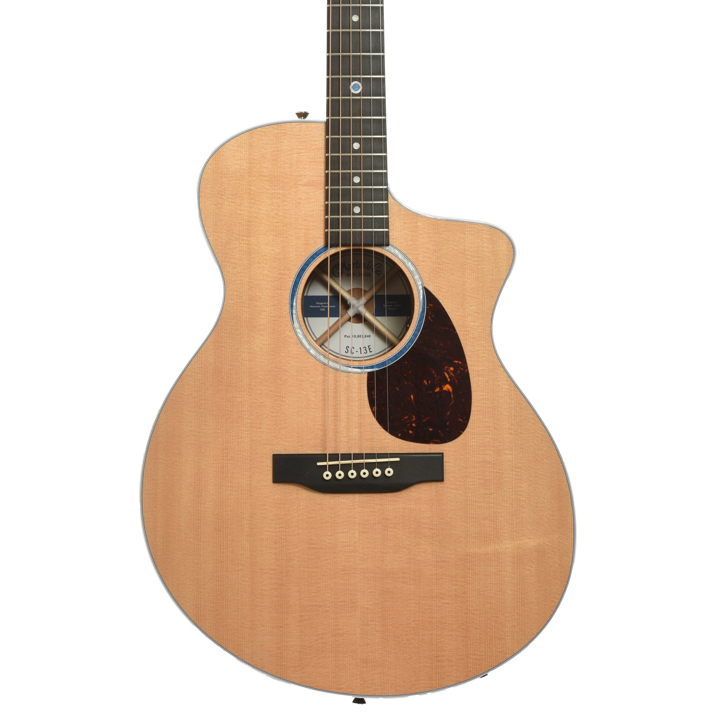 Front of Martin SC-13E Acoustic-Electric Guitar