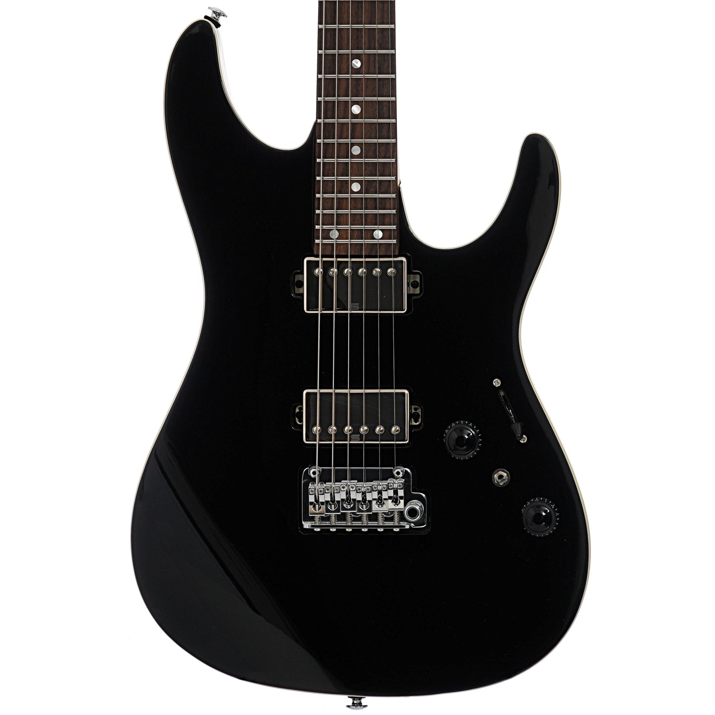 Front of Ibanez Premium AZ42P1 Electric Guitar, Black