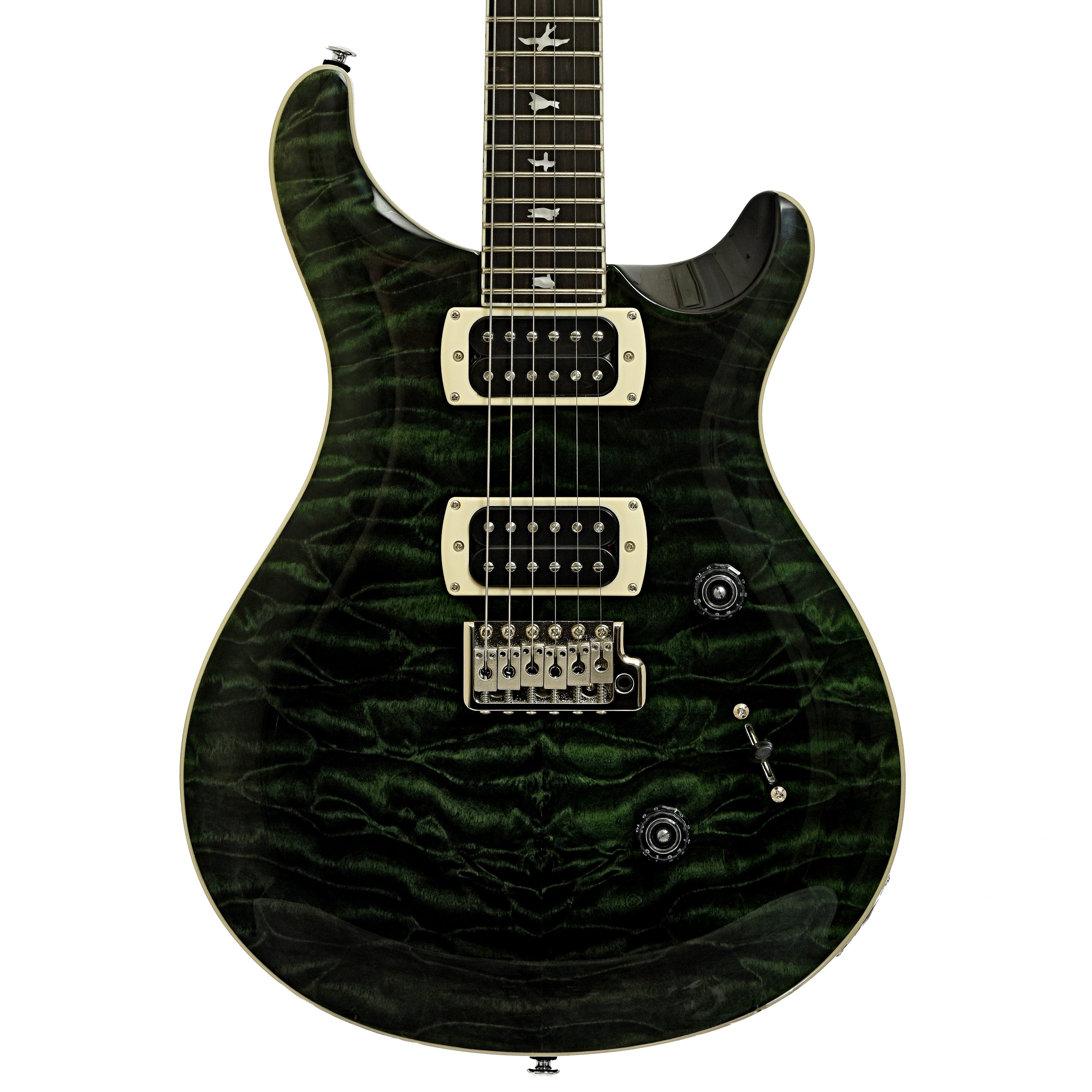 PRS SE Custom 24 Quilt Electric Guitar, Teal Black – Elderly