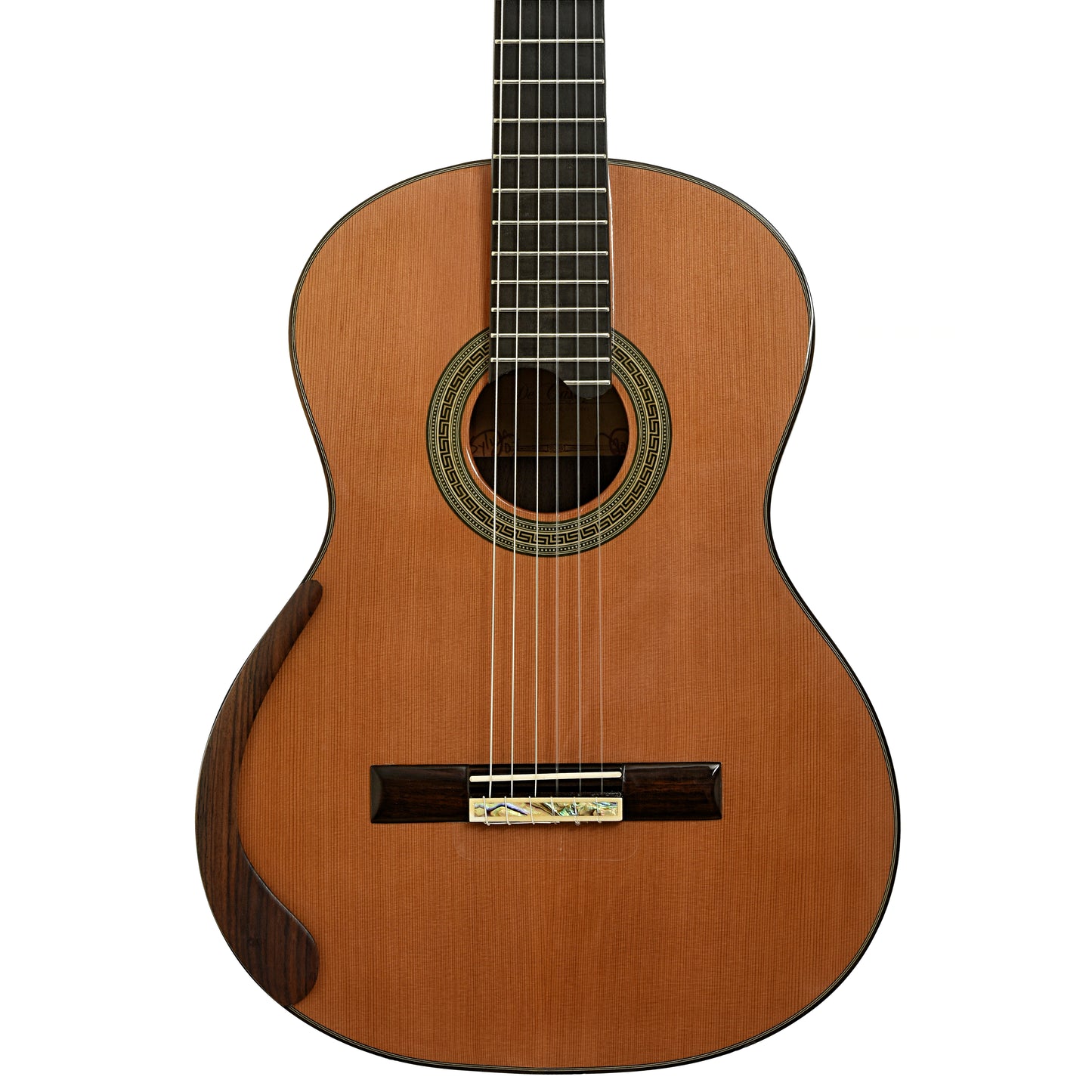 Front of De Cascia Sylvia Model Classical Guitar