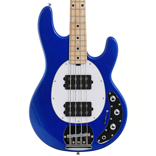 front of Sterling by Music Man RAY4HH 4-String Bass, Cobra Blue