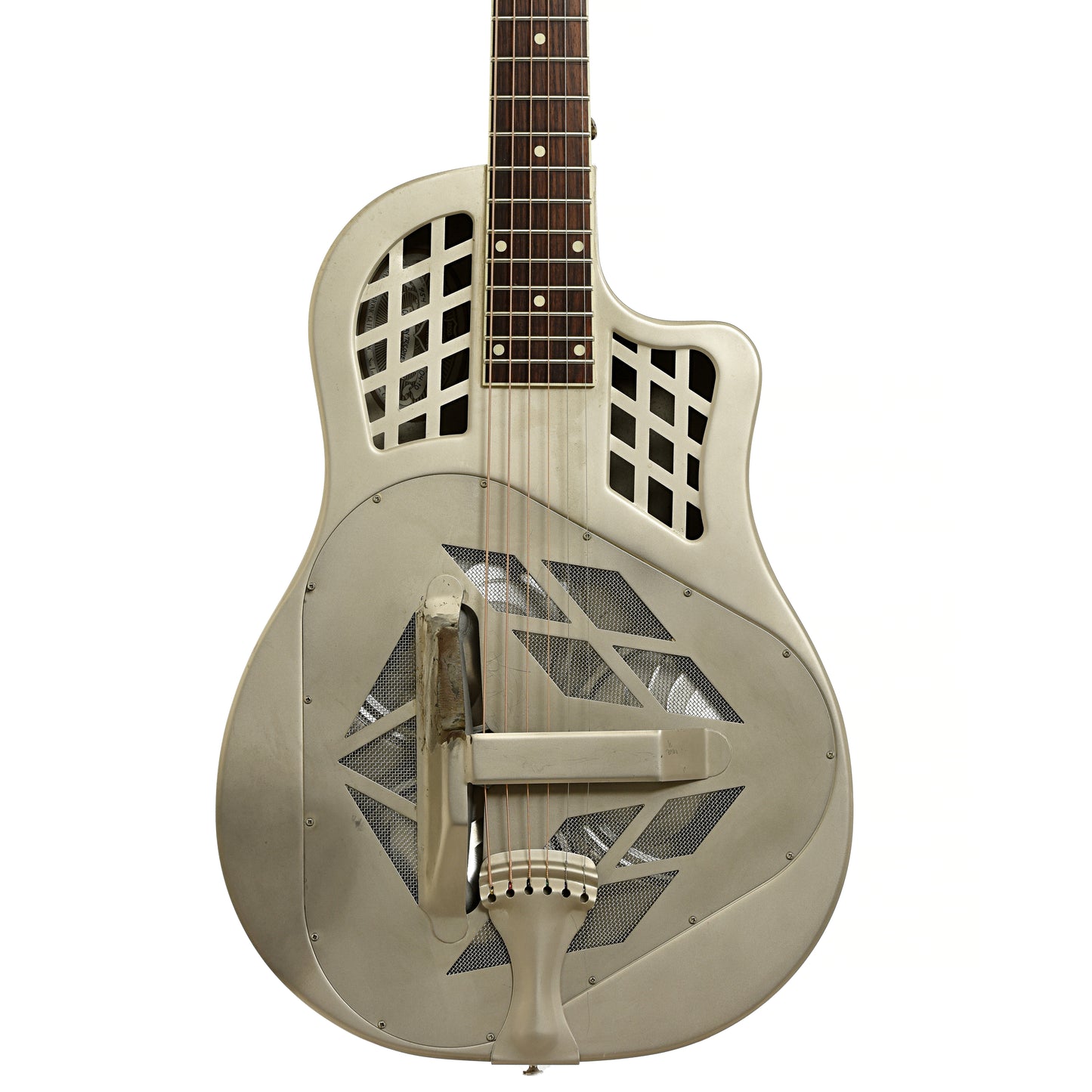 Front of National Vintage Steel Tricone Cutaway Resonator Guitar 