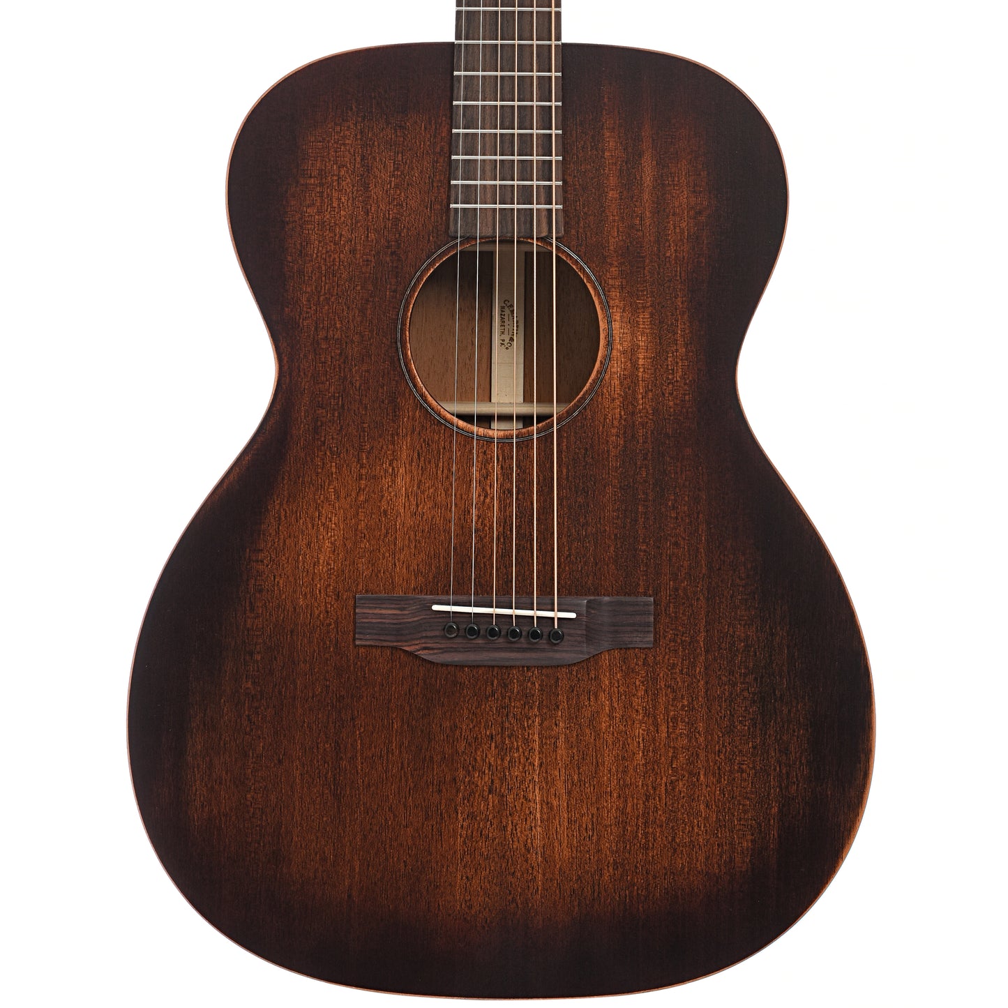 Front of Martin 000-15ML Streetmaster Lefthanded
