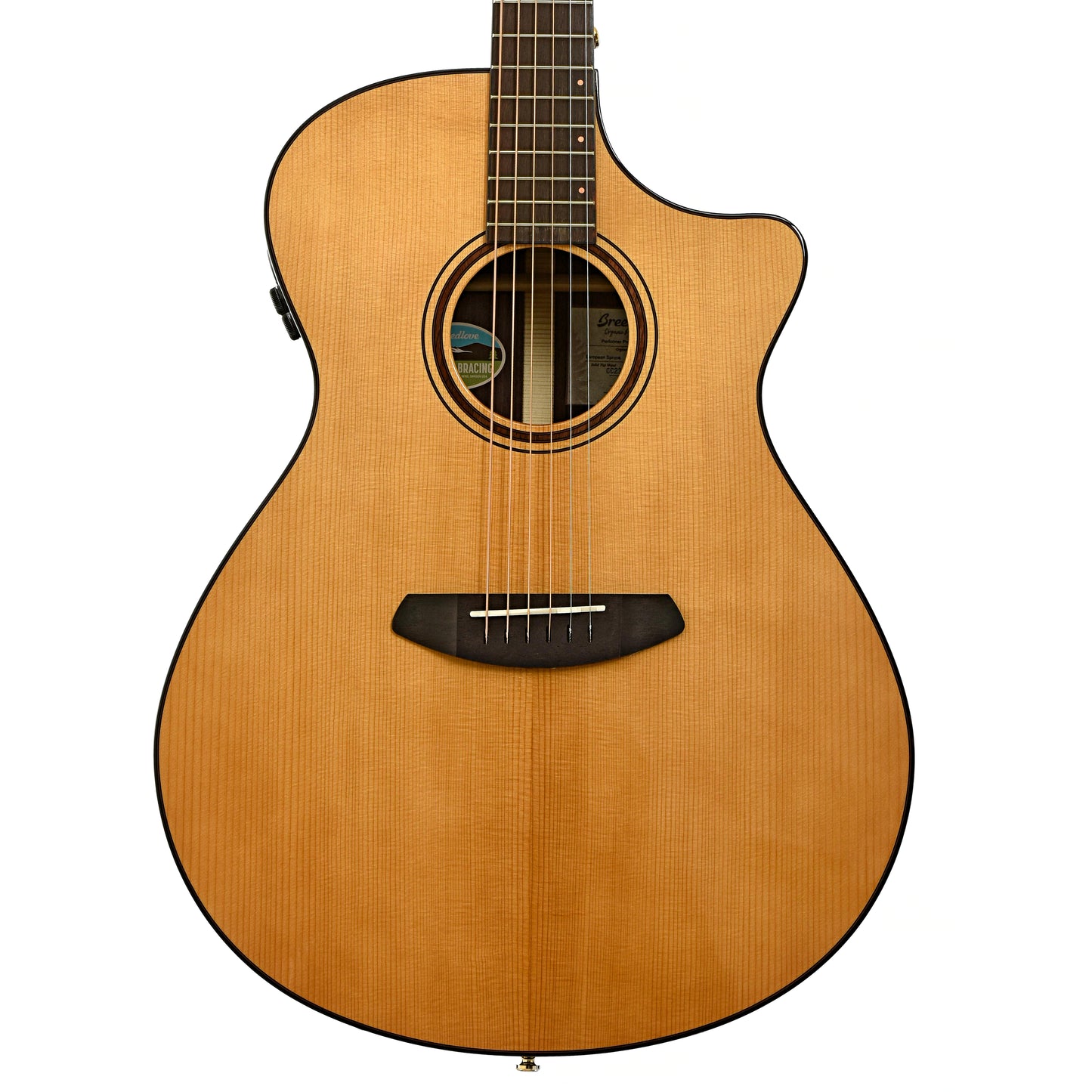 Front of Breedlove Performer Pro Concerto Aged Toner CE European-EI Rosewood Acoustic Electric Guitar