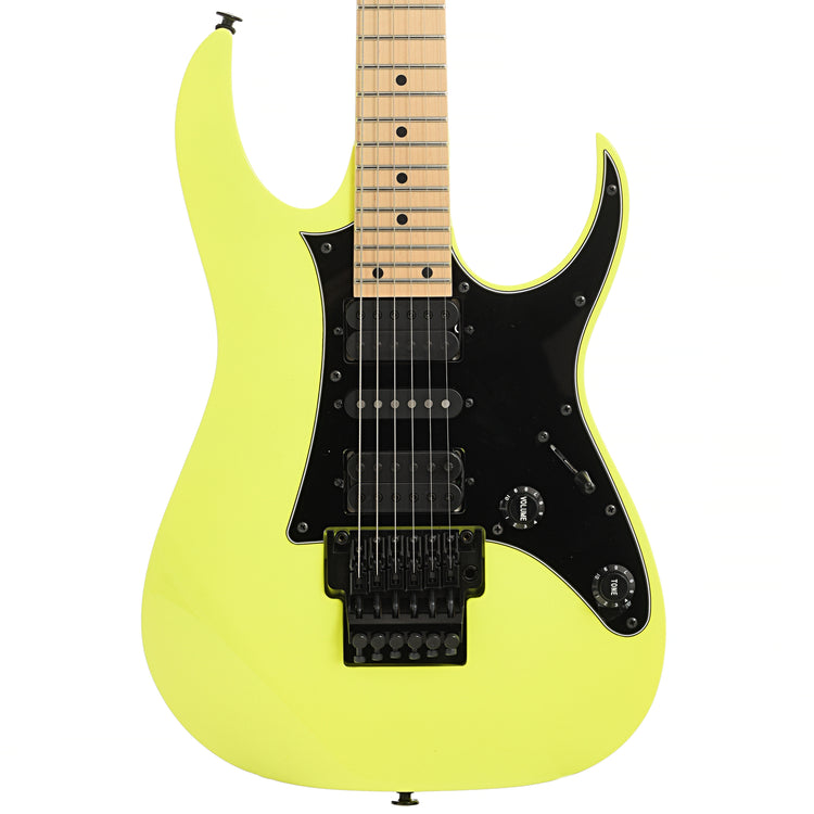 Front of Ibanez RG550 Genesis Collection Electric Guitar, Desert Sun Yellow