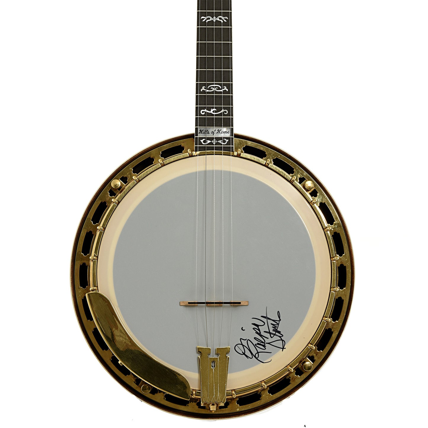 Front of Frank Neat Stanleytone Hills of Home Resonator Banjo