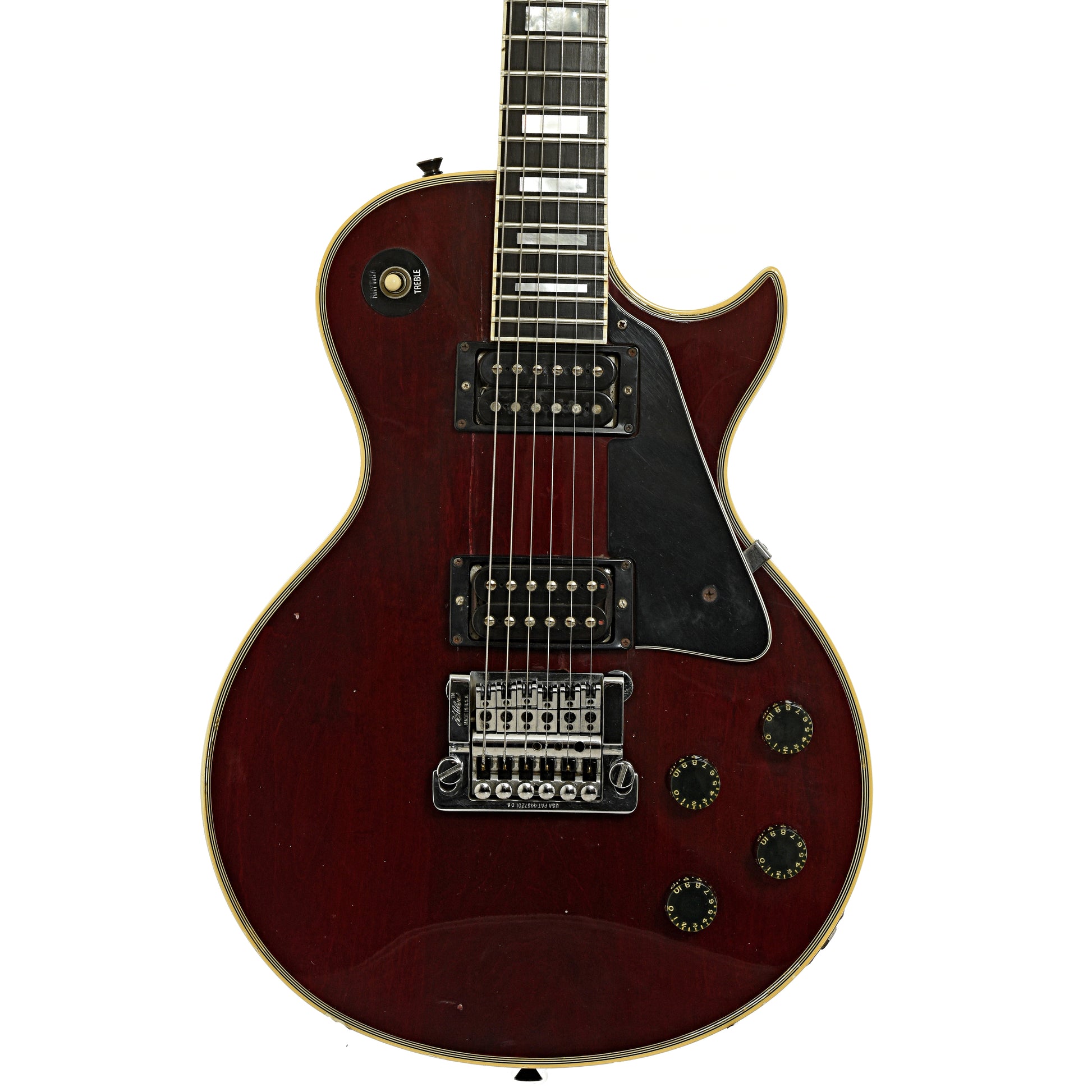 Front of Gibson Les Paul Custom Electric Guitar 