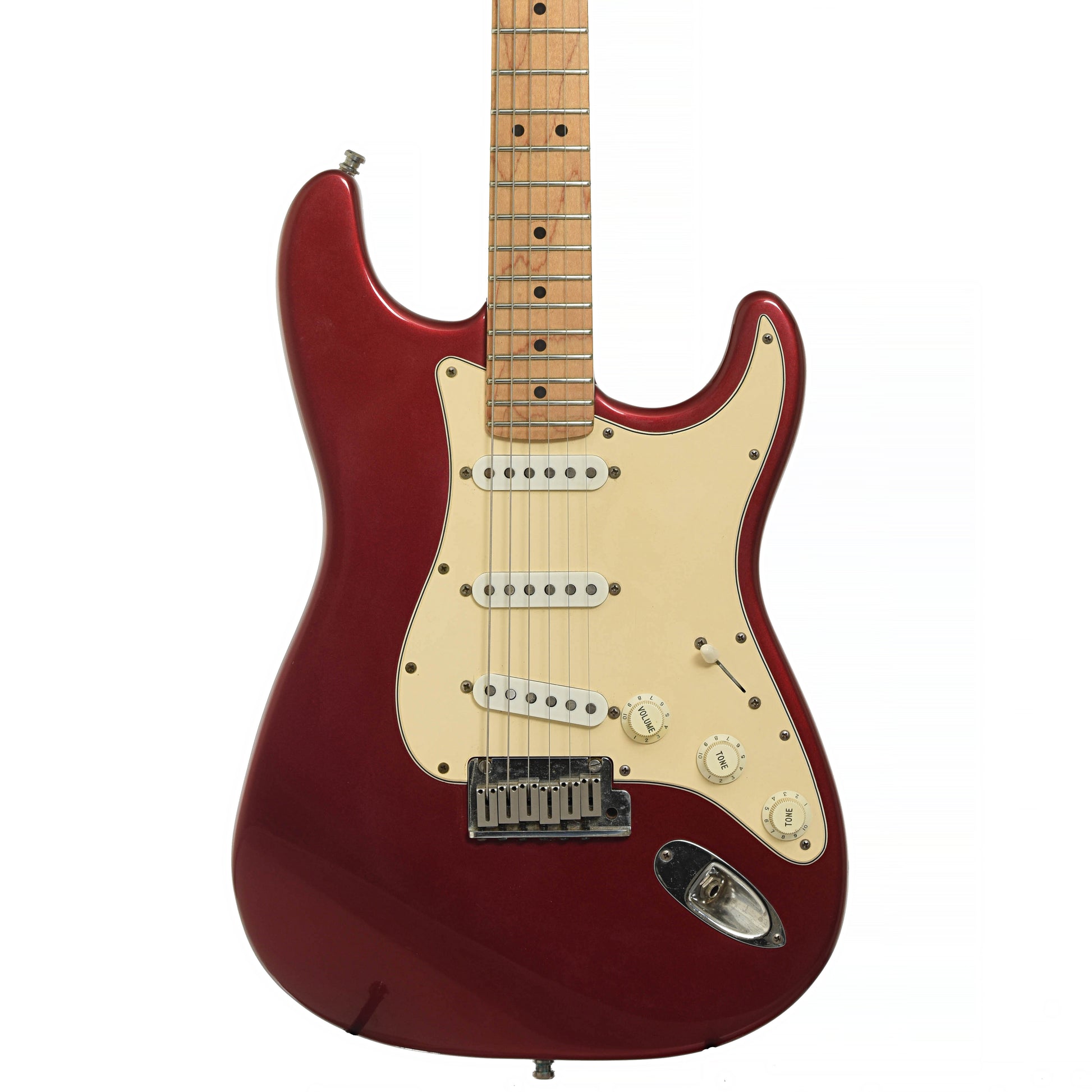 Front of Fender American Standard Stratocaster Electric Guitar