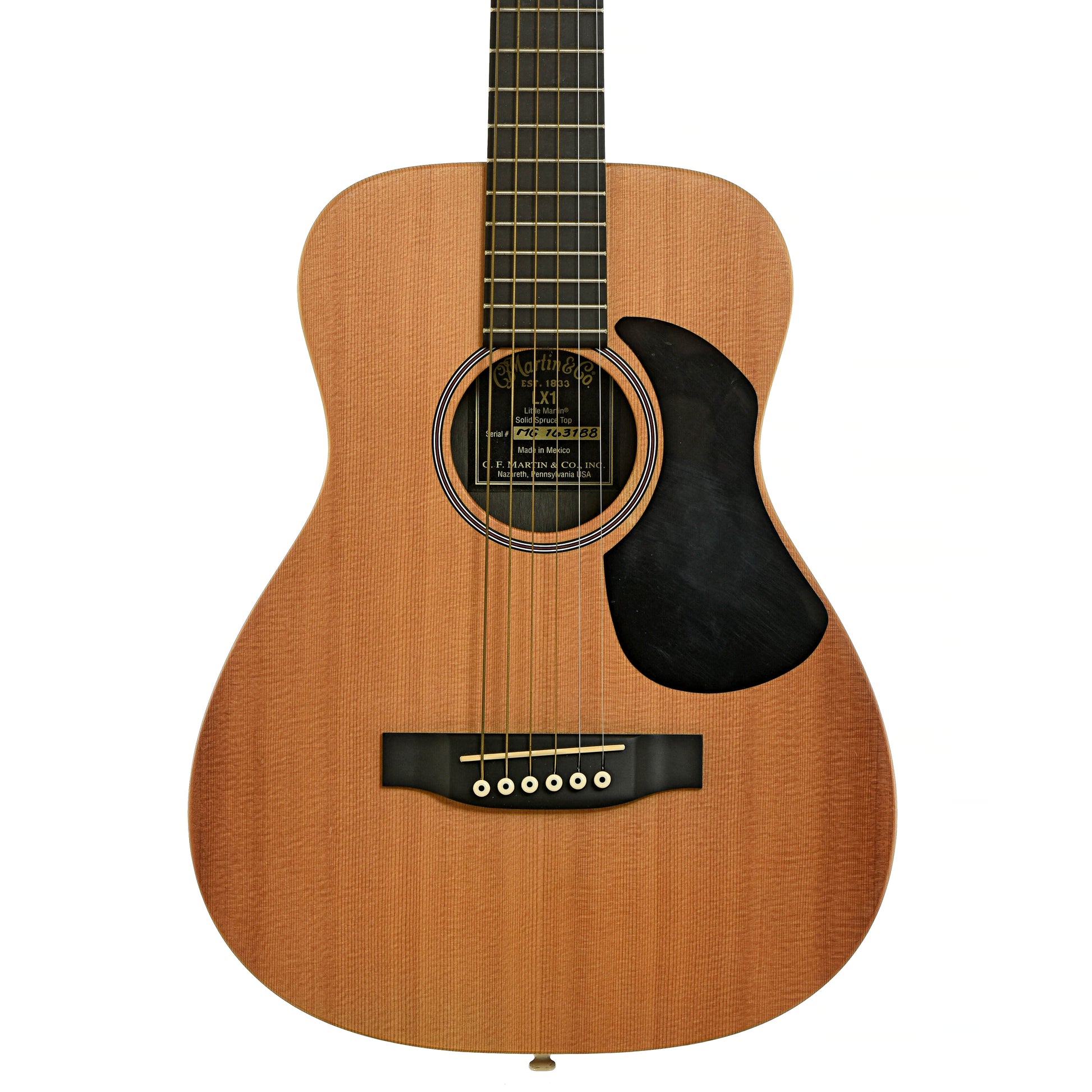 Front of Martin LX1 Little Martin Acoustic Guitar