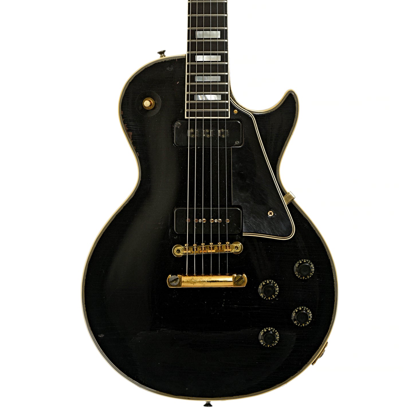 Front of Gibson Les Paul Custom Electric Guitar 