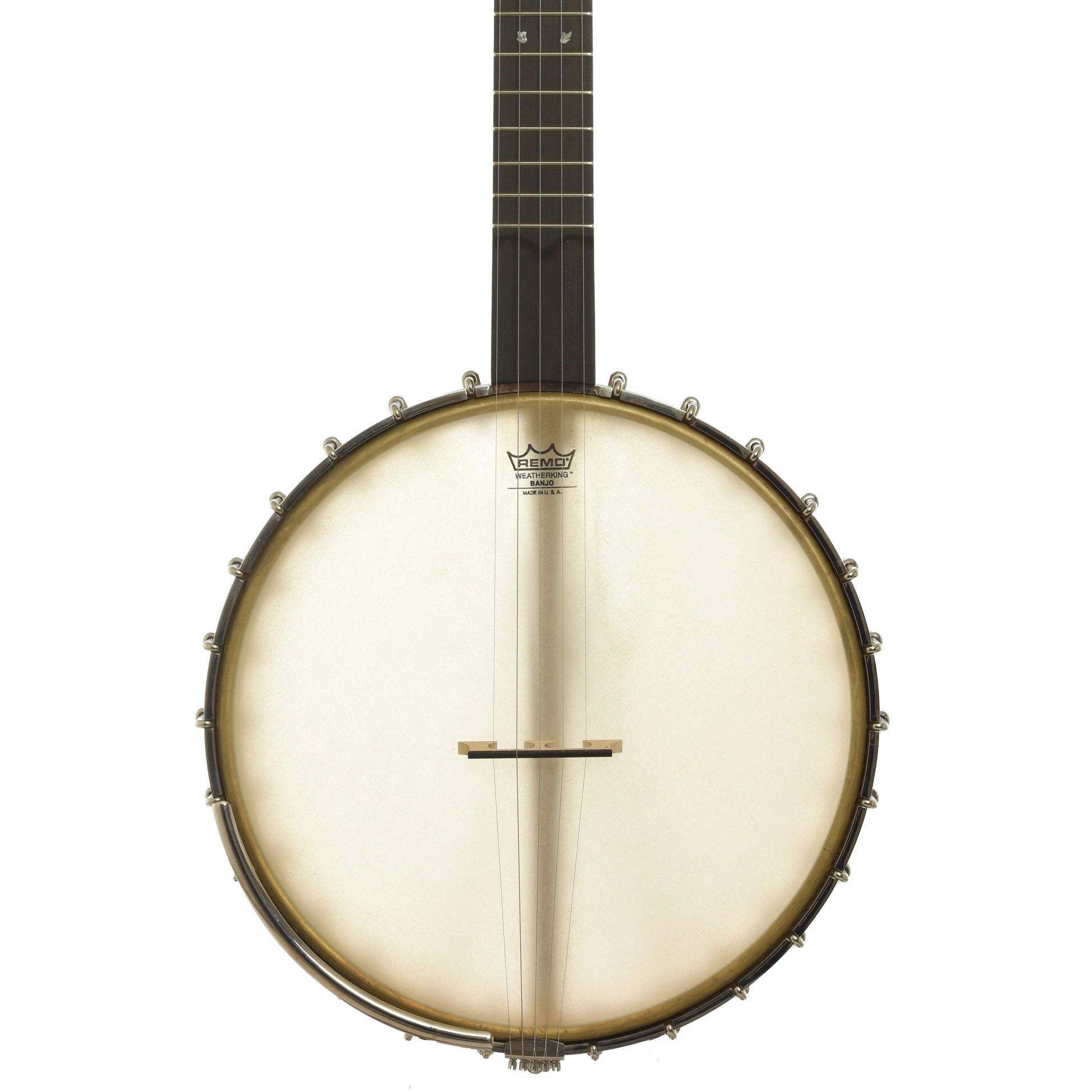 Front of Chuck Lee Prairieville 12" Open Back Banjo   
